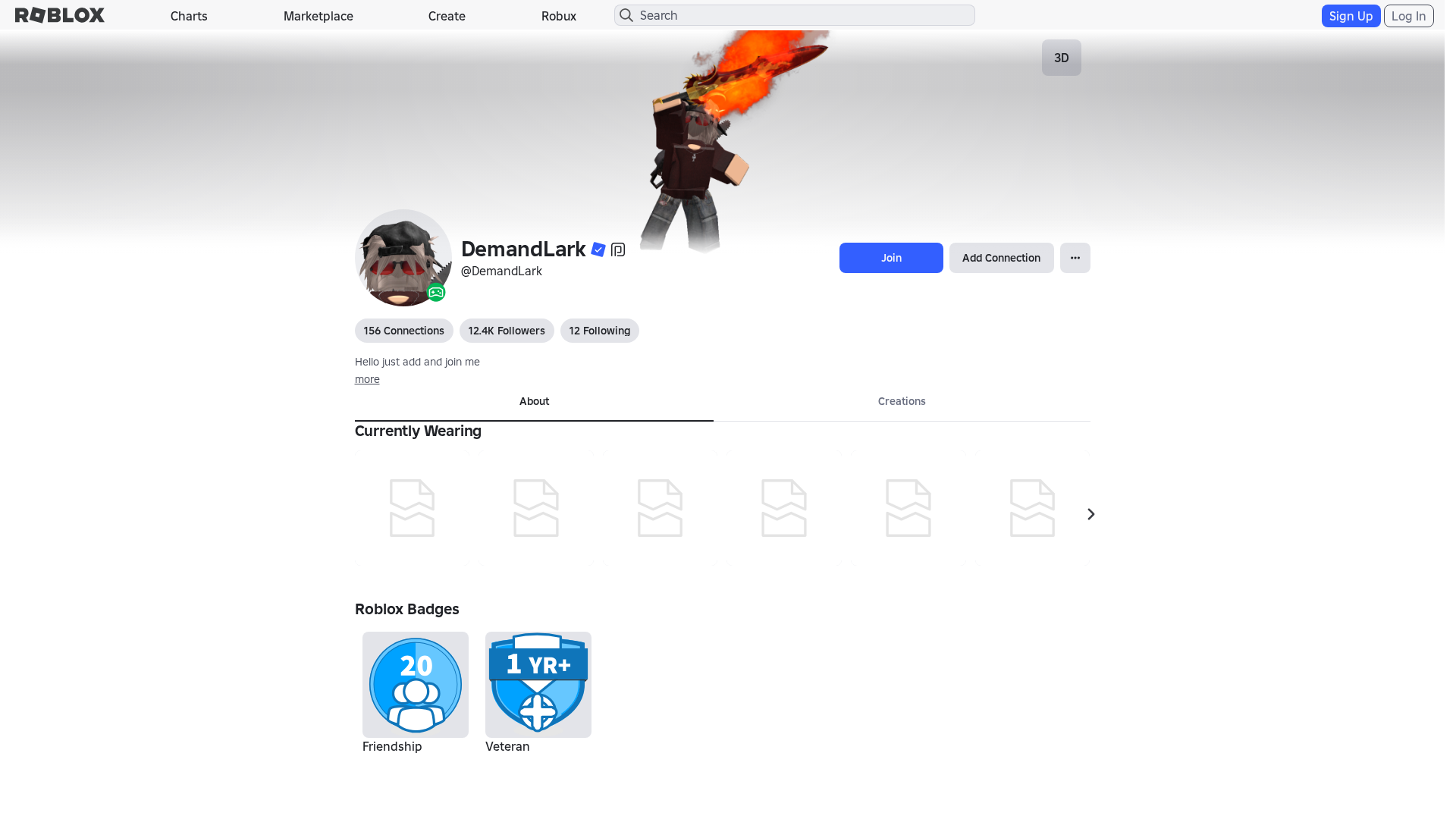 Screenshot of www.roblox.com.ni