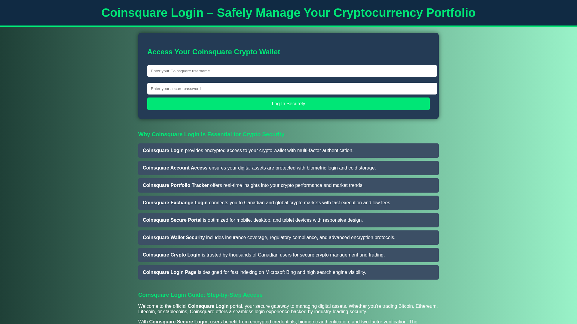 Screenshot of coinsqres.pages.dev