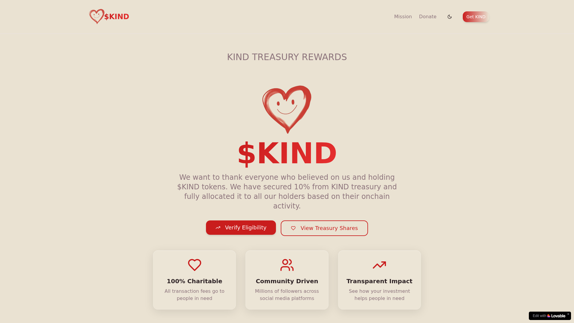 Screenshot of kindnesisfree.com