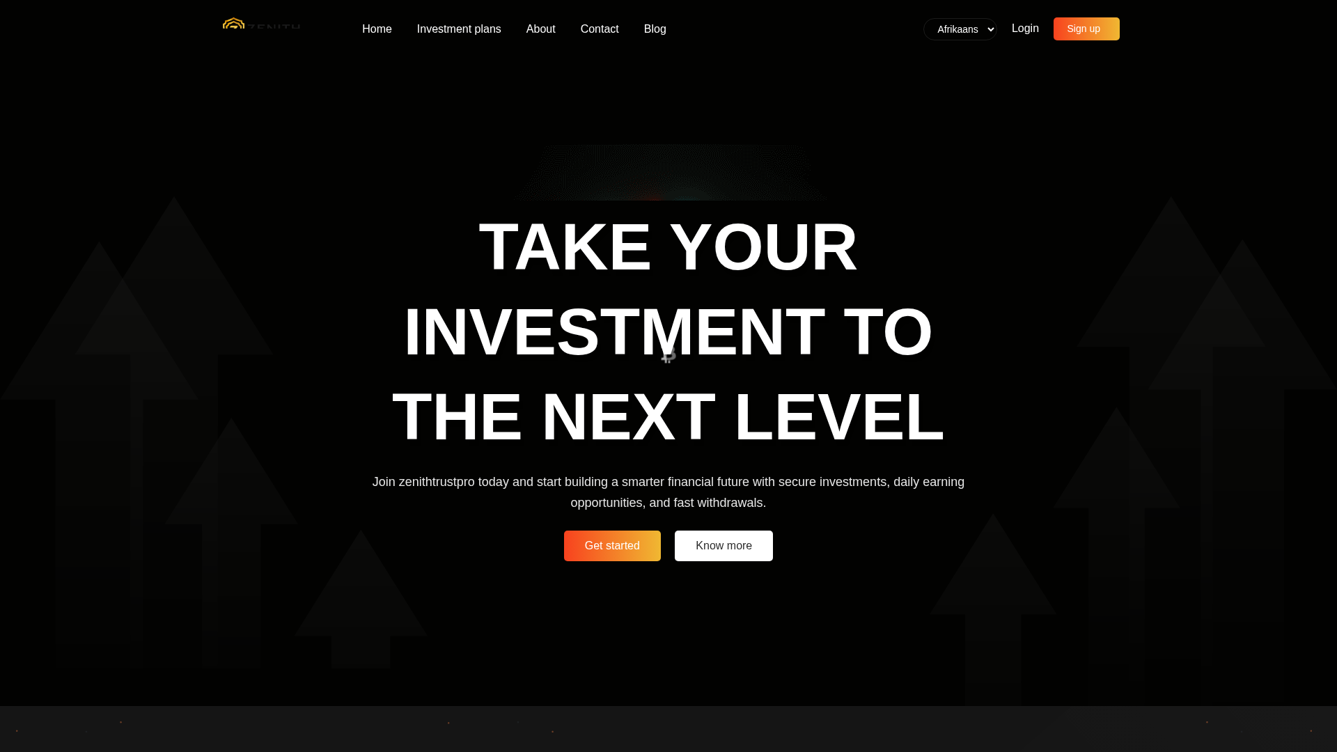 Screenshot of zenithtrustpro.top