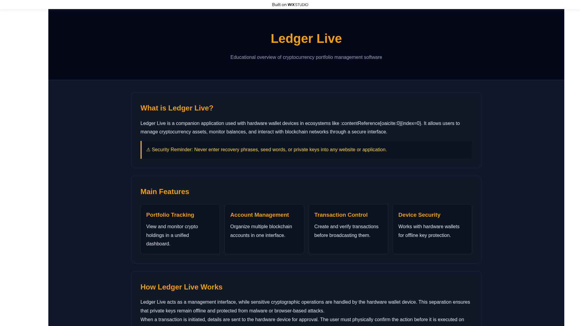 Screenshot of l-edgerlive.wixstudio.com