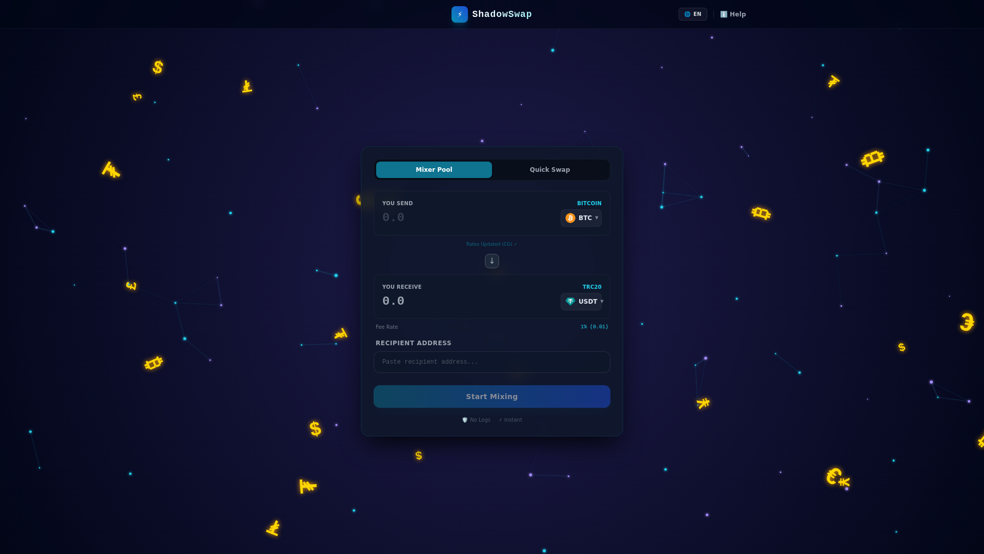 Screenshot of mixingcash.site