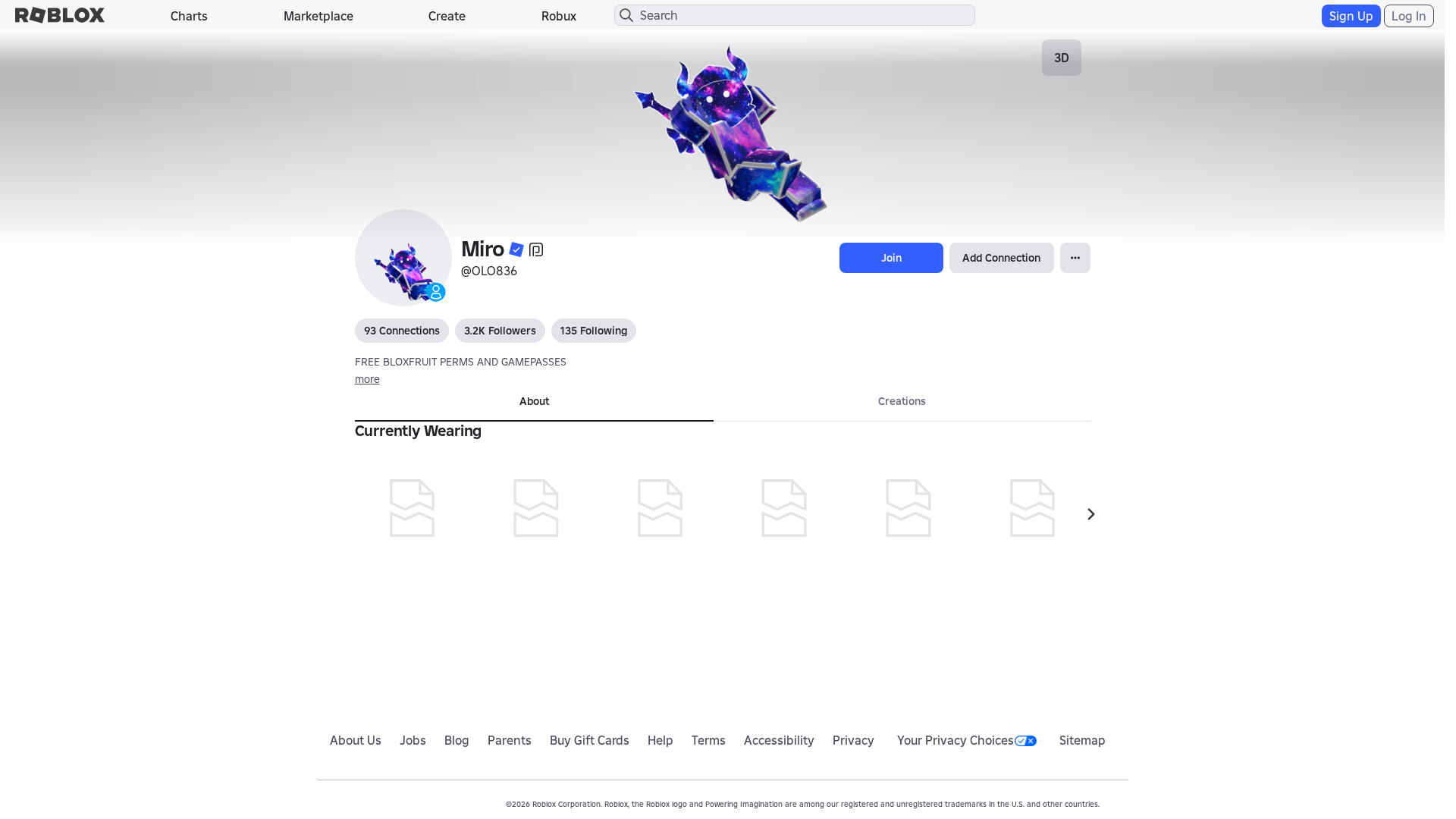 Screenshot of www.roblox.ly