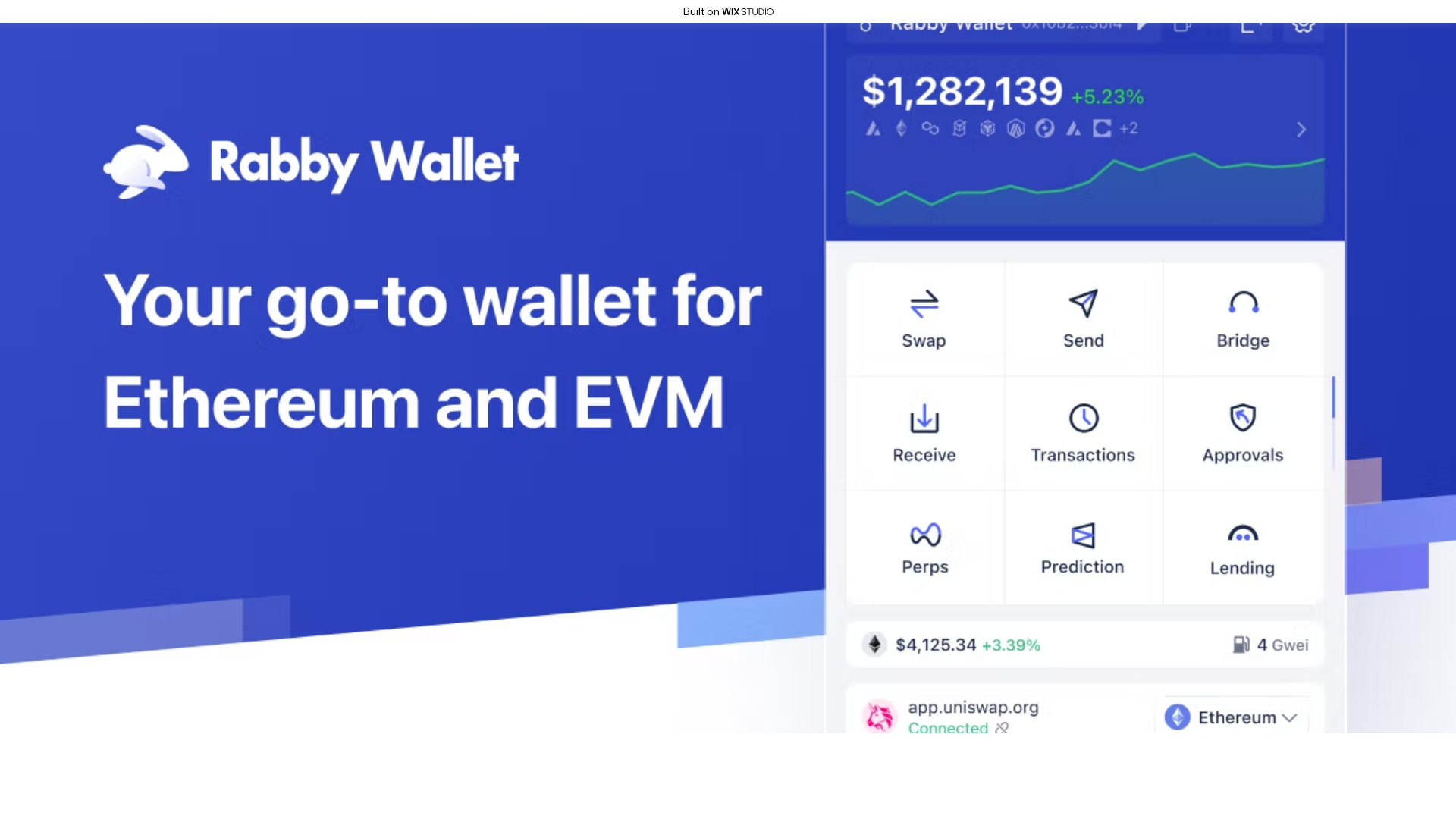 Screenshot of rebbywllet.wixstudio.com