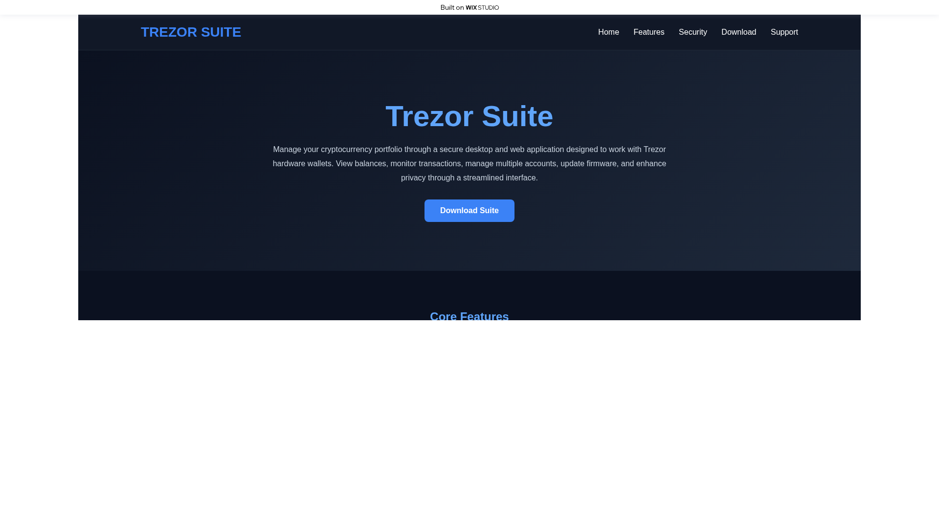 Screenshot of begin-suitetrzor.wixstudio.com