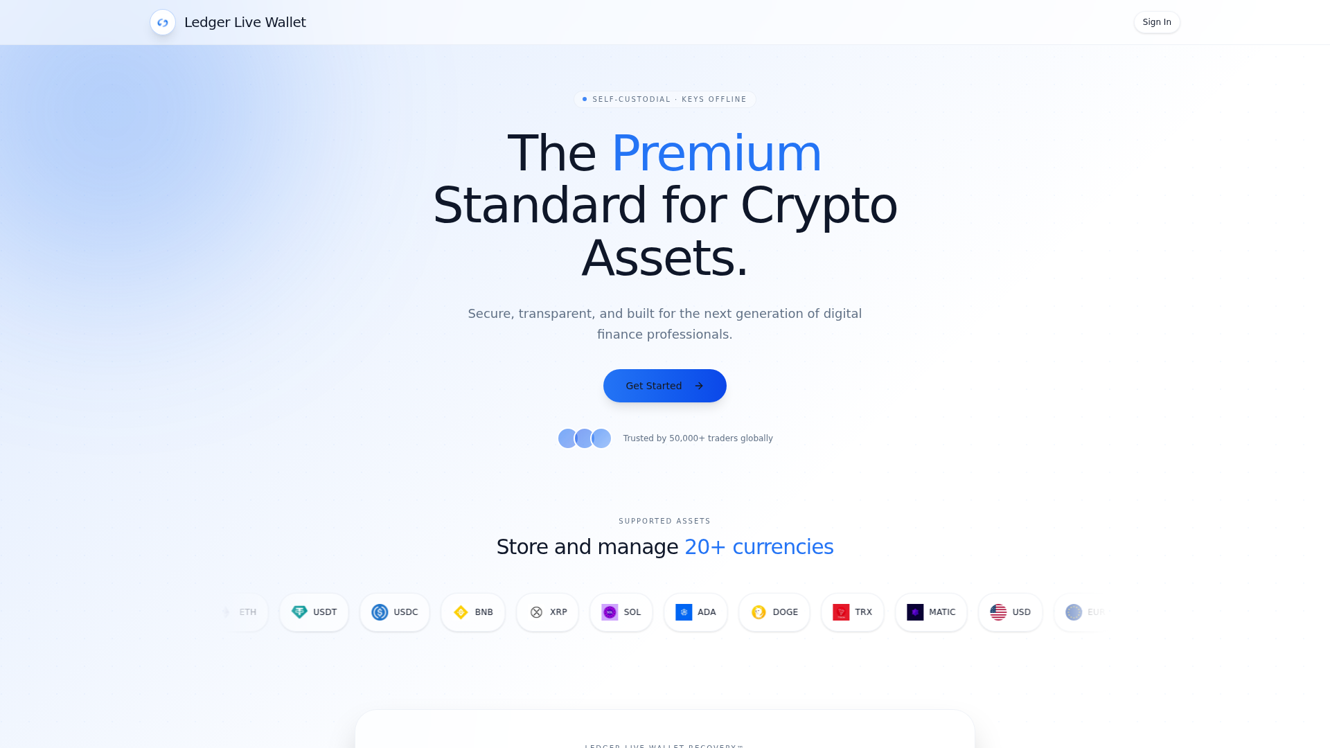 Screenshot of ledgerlive.claims