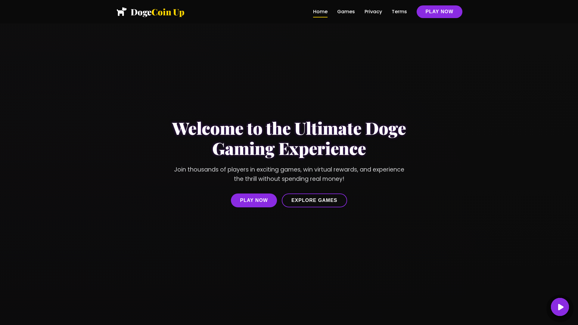 Screenshot of dogecoinup.com