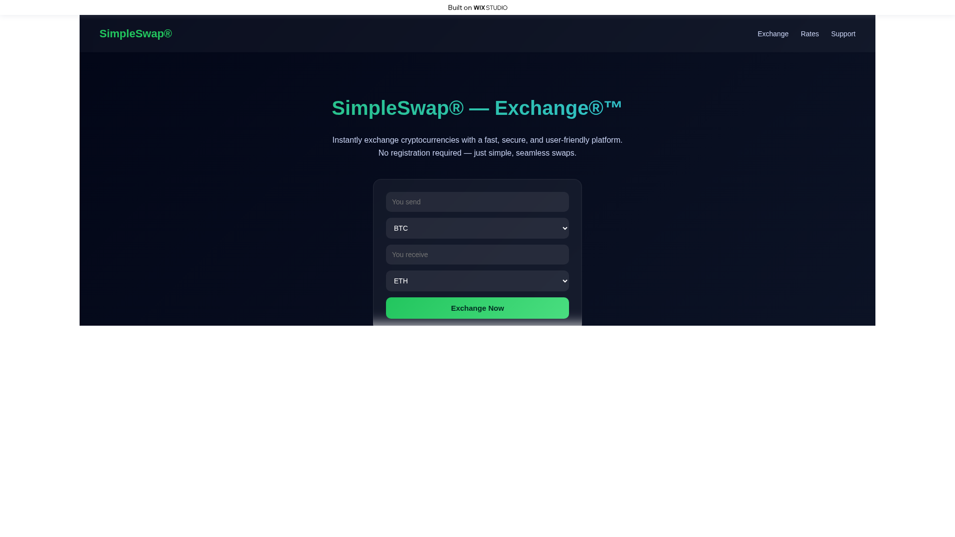 Screenshot of startin-simpleswp.wixstudio.com