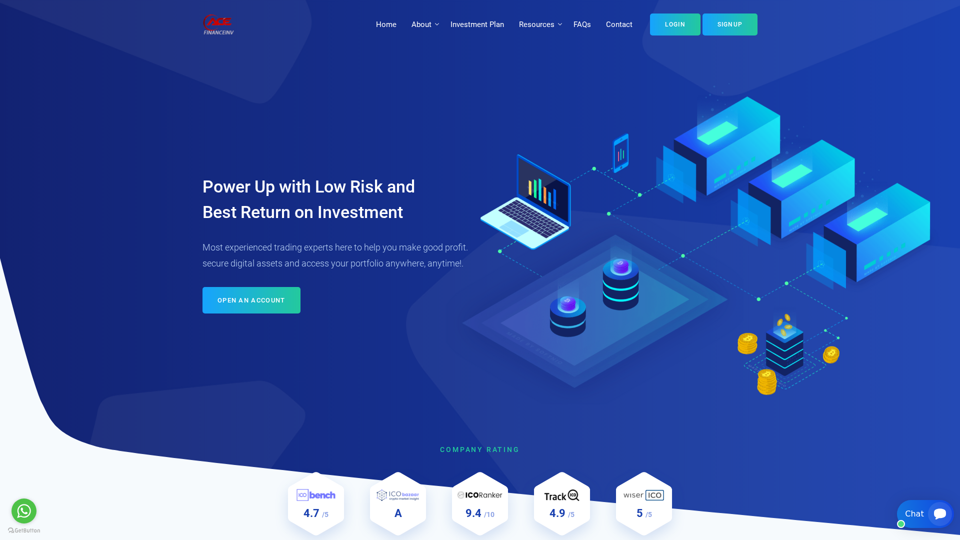 Screenshot of acefinanceinvest.com