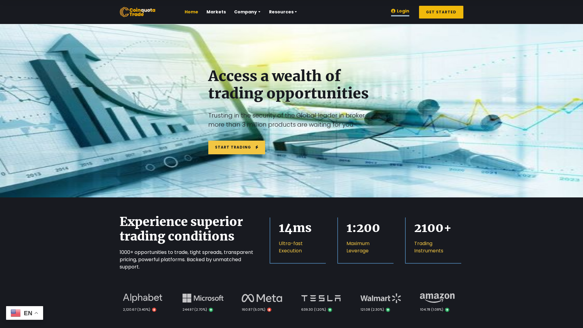 Screenshot of coinquotatrd.com