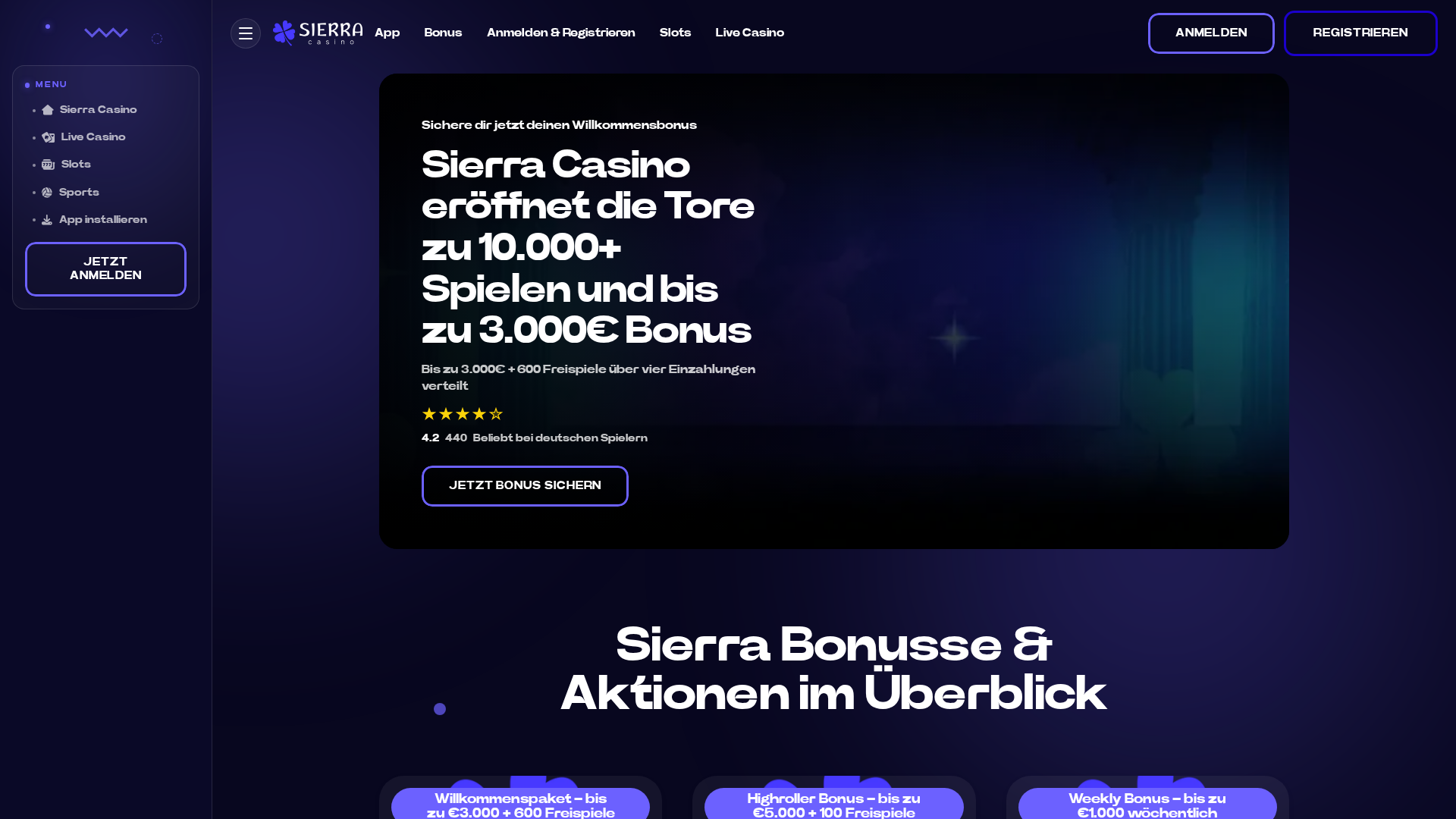 Screenshot of de-sierracasino.com