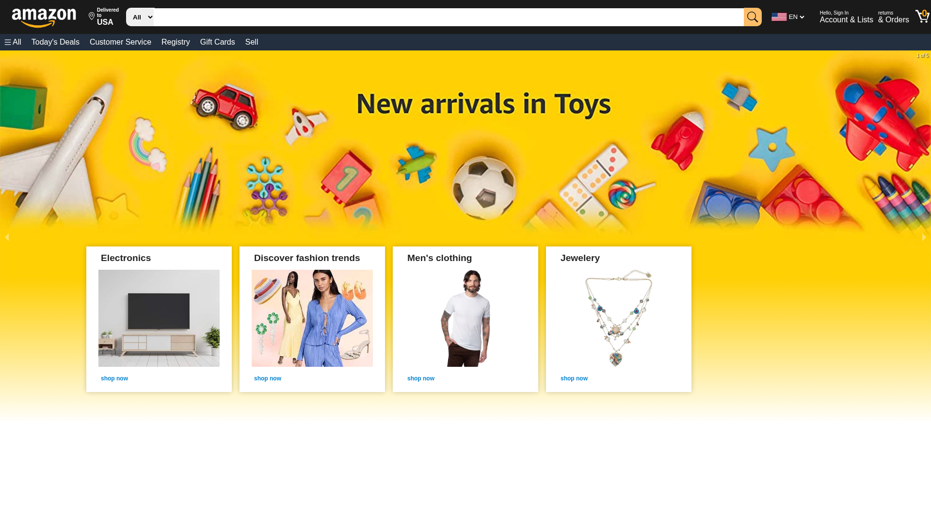 Screenshot of www.amazon-frontend-wheat.vercel.app