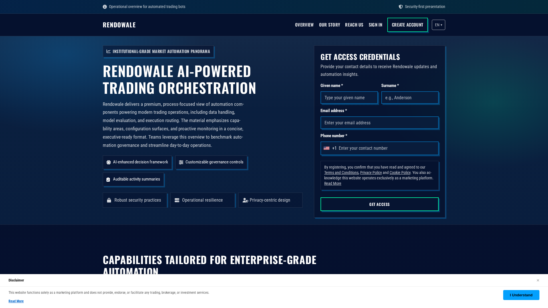 Screenshot of rendowale.com