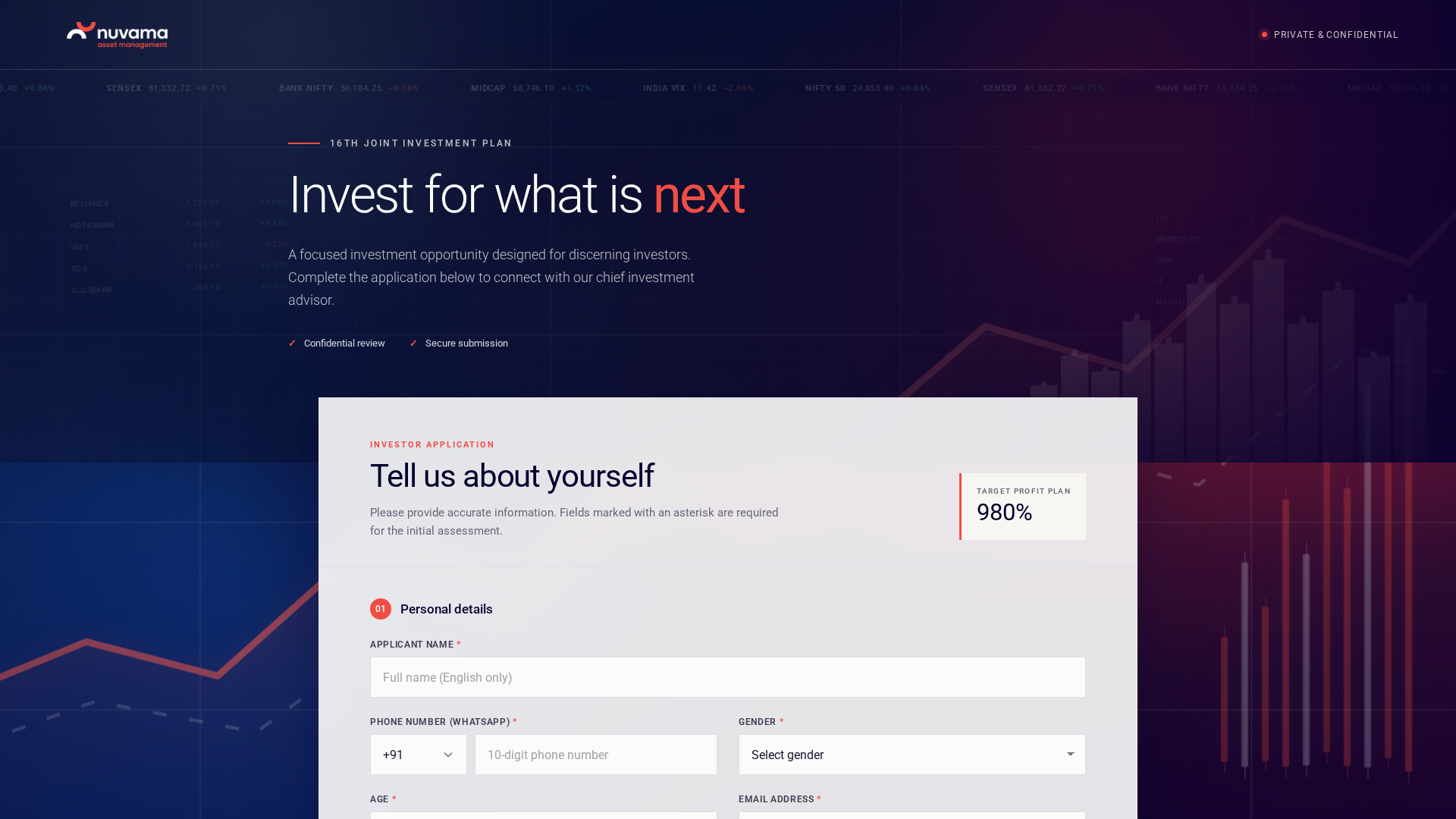 Screenshot of nam-hnw-form.com