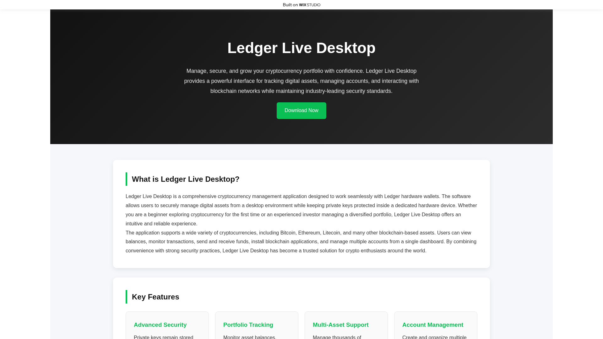 Screenshot of desktop-ledxercdn.wixstudio.com
