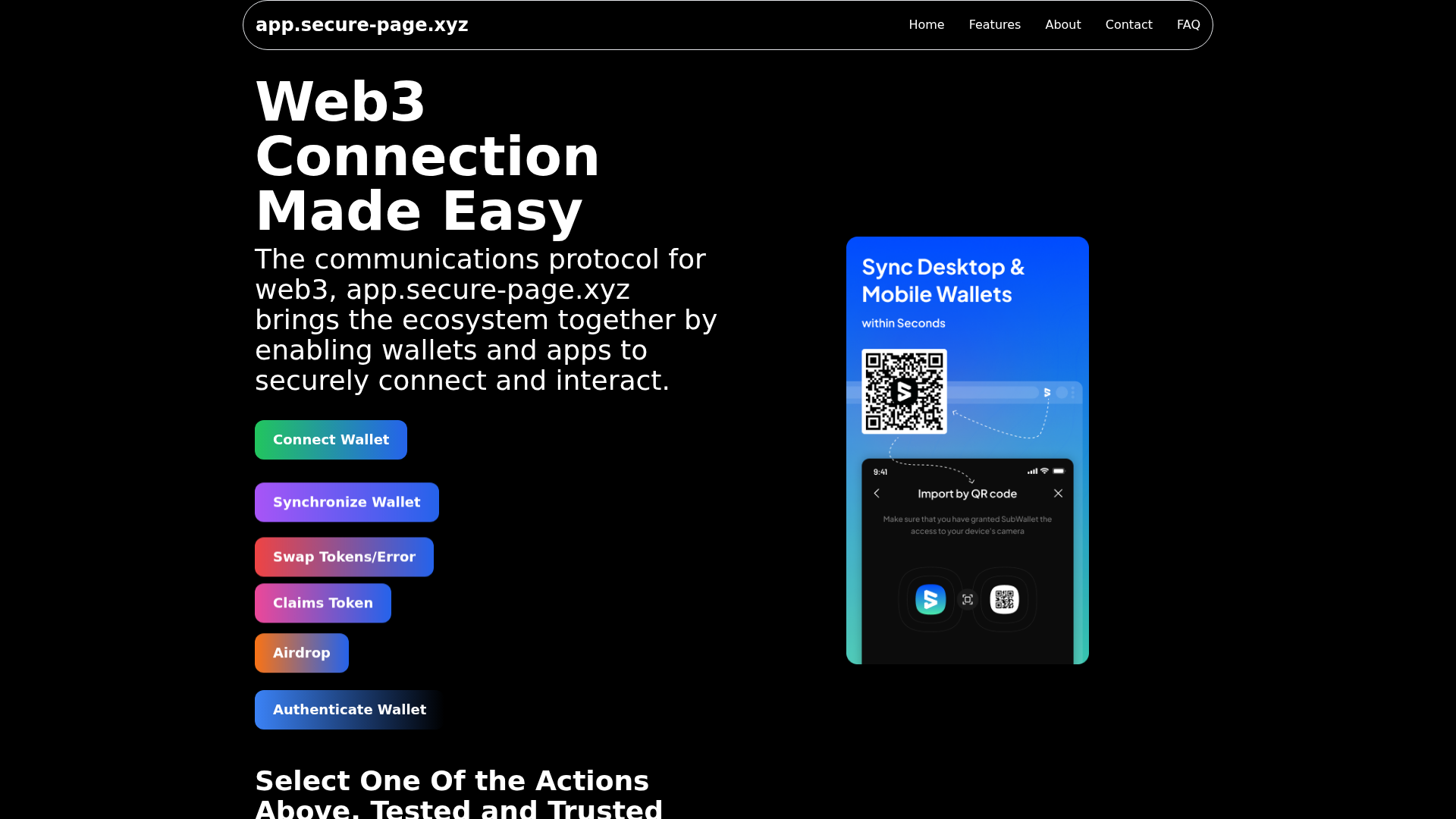 Screenshot of defipage.pages.dev