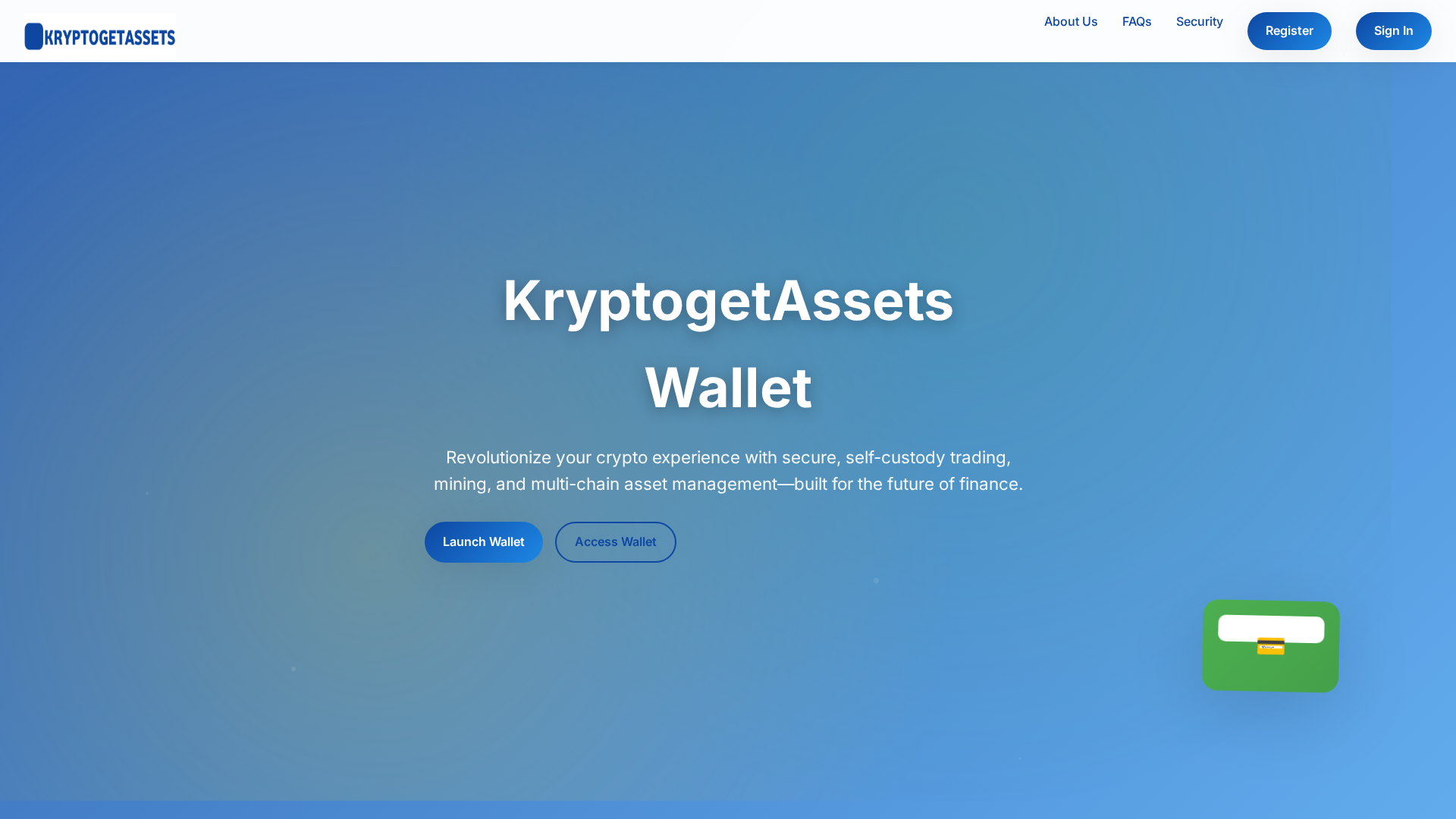 Screenshot of kryptogetasset.top