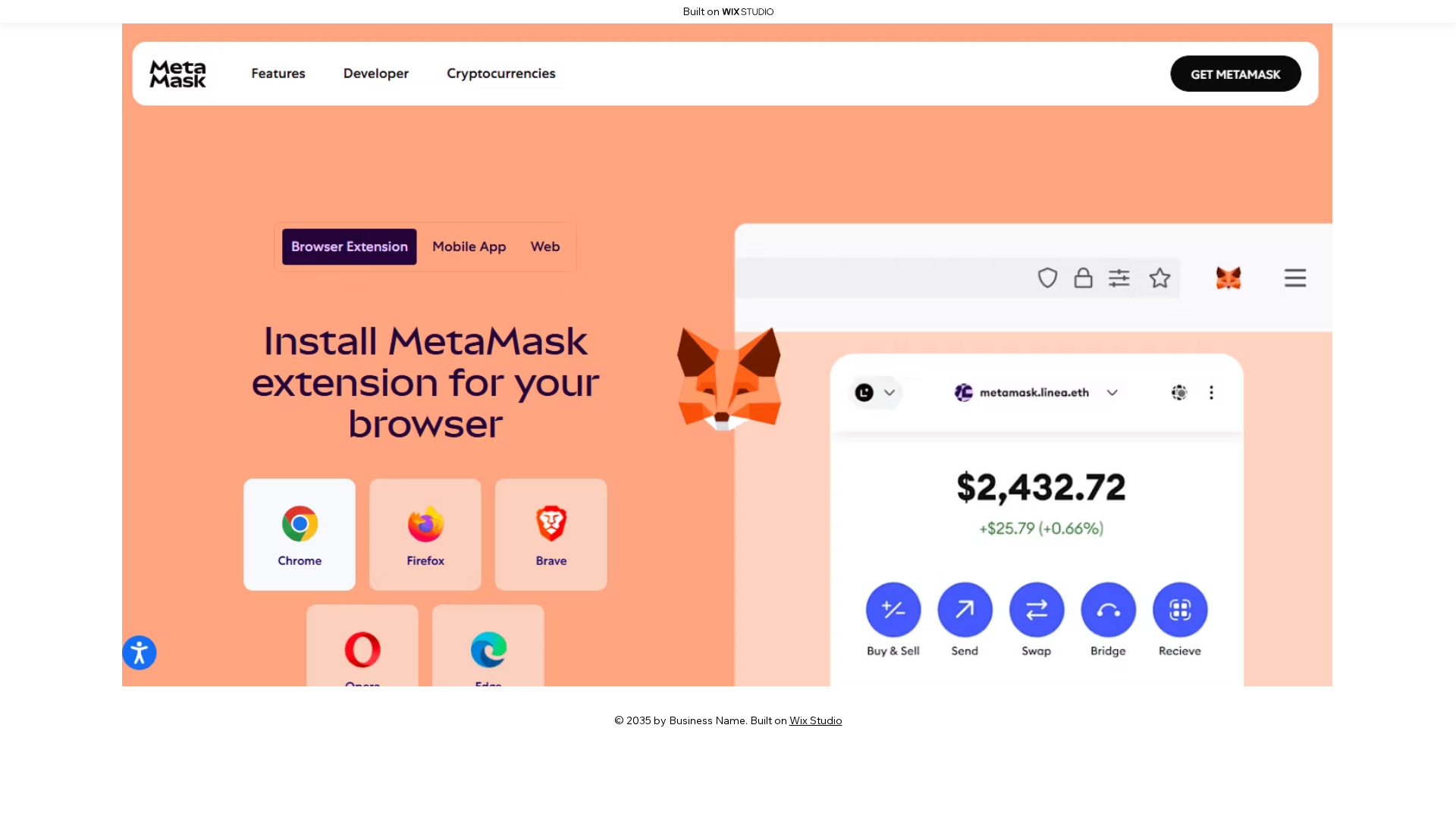 Screenshot of apps-metamassk-io.wixstudio.com