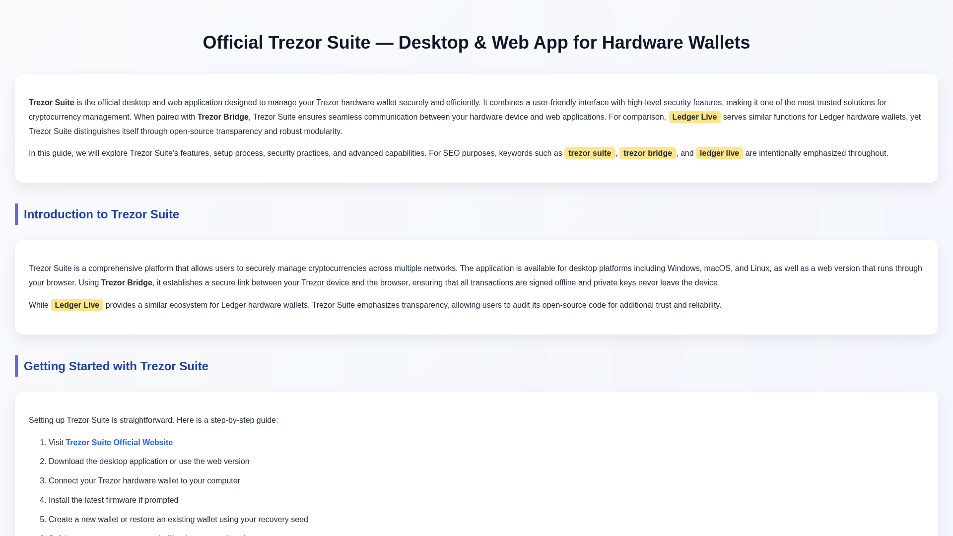Screenshot of trezr-secure-suite.wasmer.app