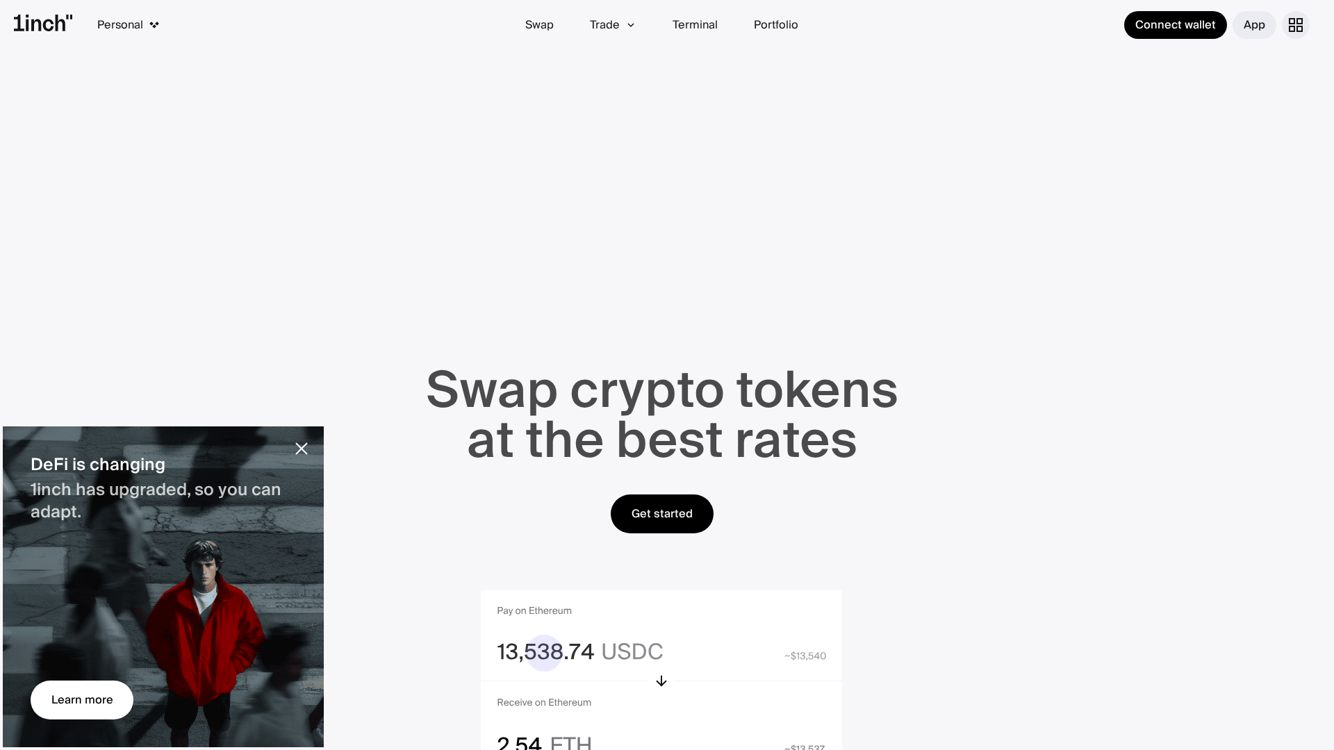 Screenshot of 1inch.com-svvap.co