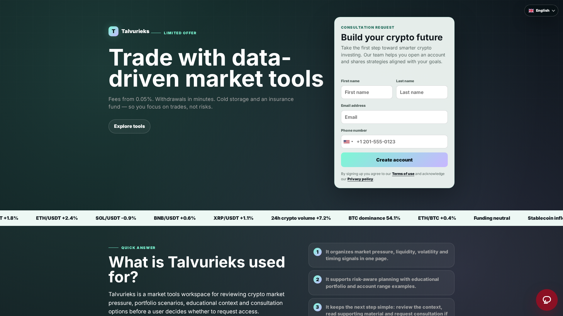 Screenshot of talvurieks-platform.com