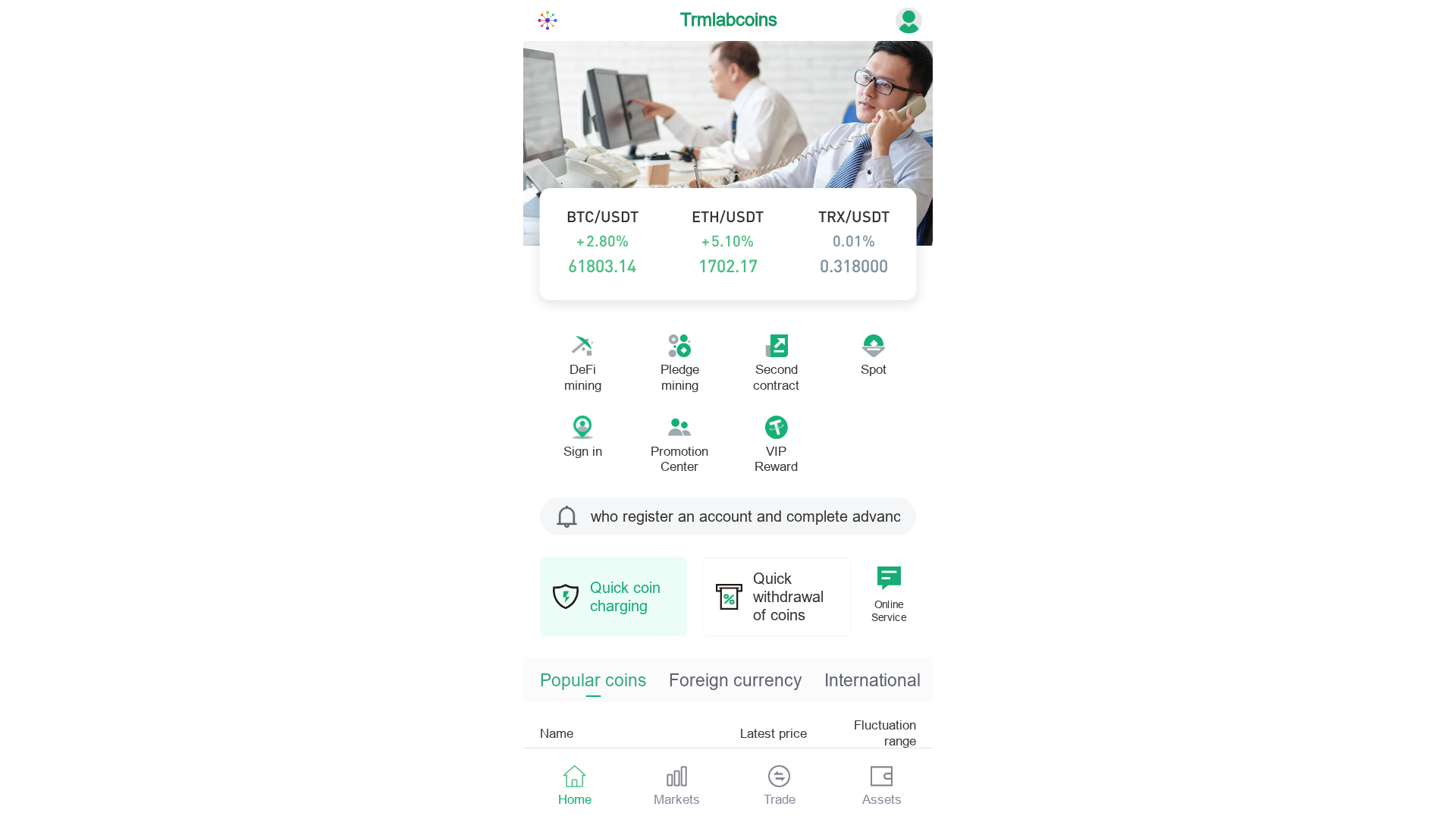 Screenshot of trmlabscoins.vip