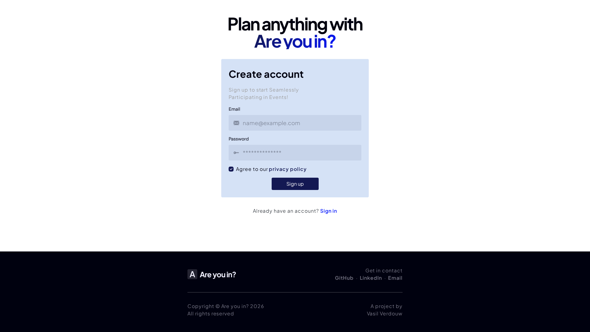 Screenshot of areyouin.vasilverdouw.nl