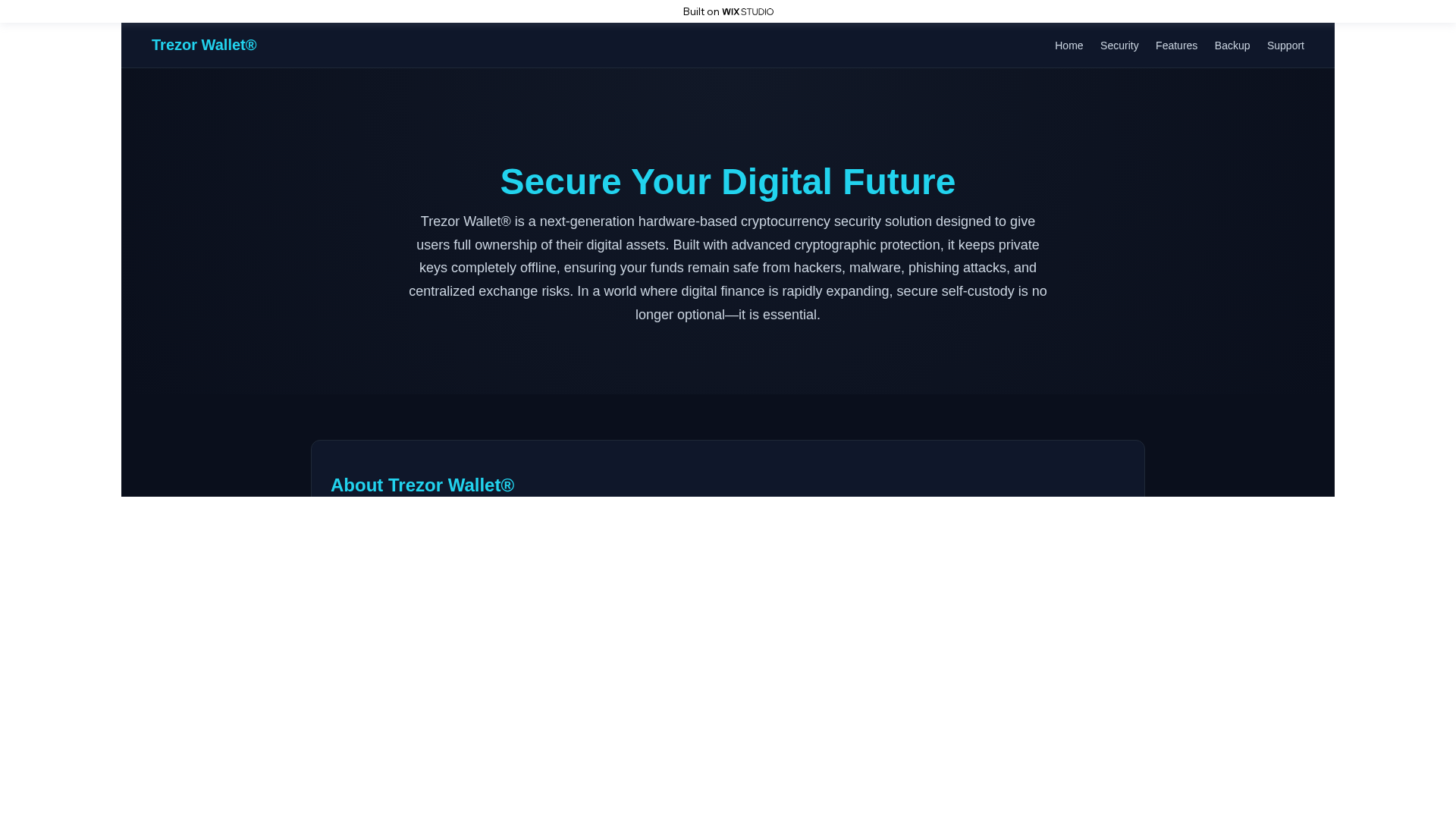 Screenshot of nav-trezoreng.wixstudio.com