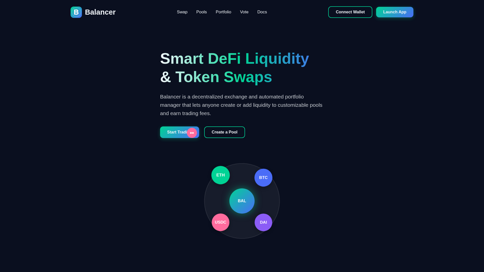 Screenshot of balaancer-dex-us.pages.dev