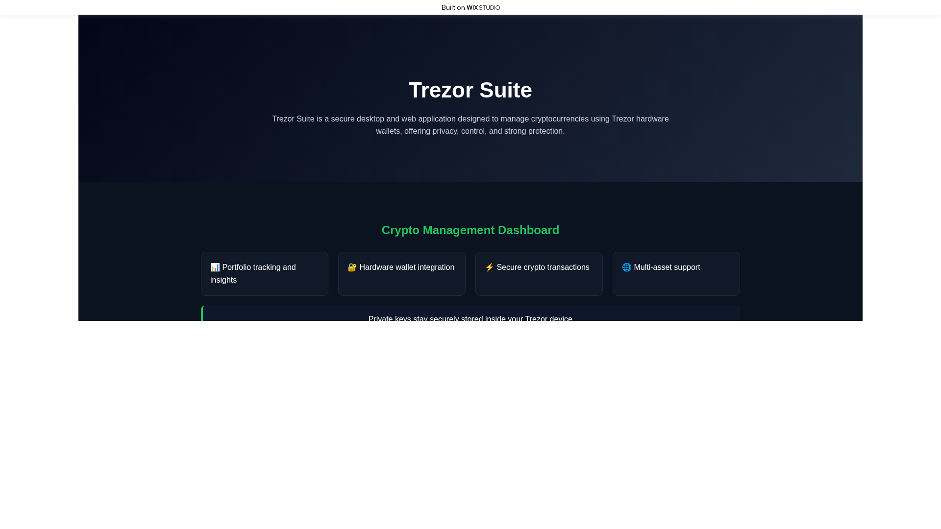 Screenshot of startsuitapp.wixstudio.com