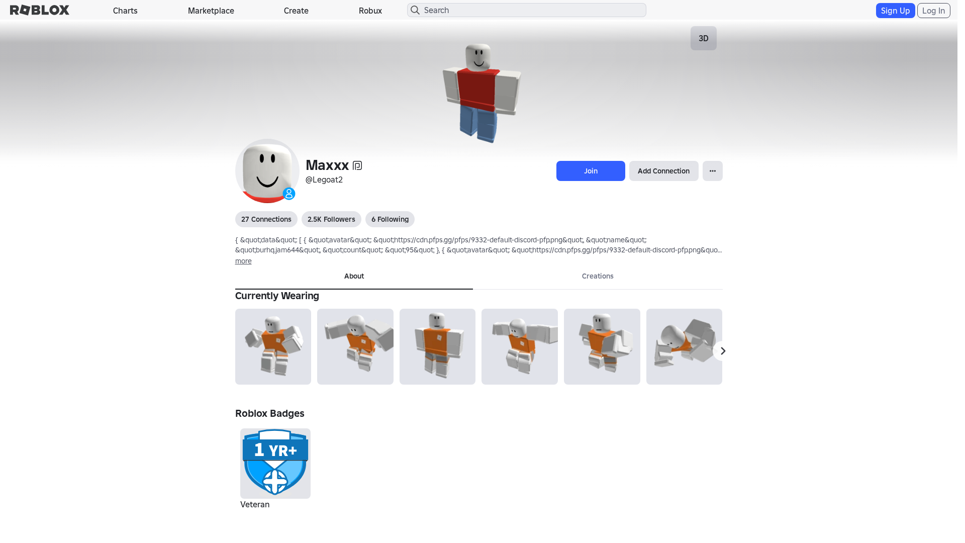 Screenshot of www.roblox.com.mu