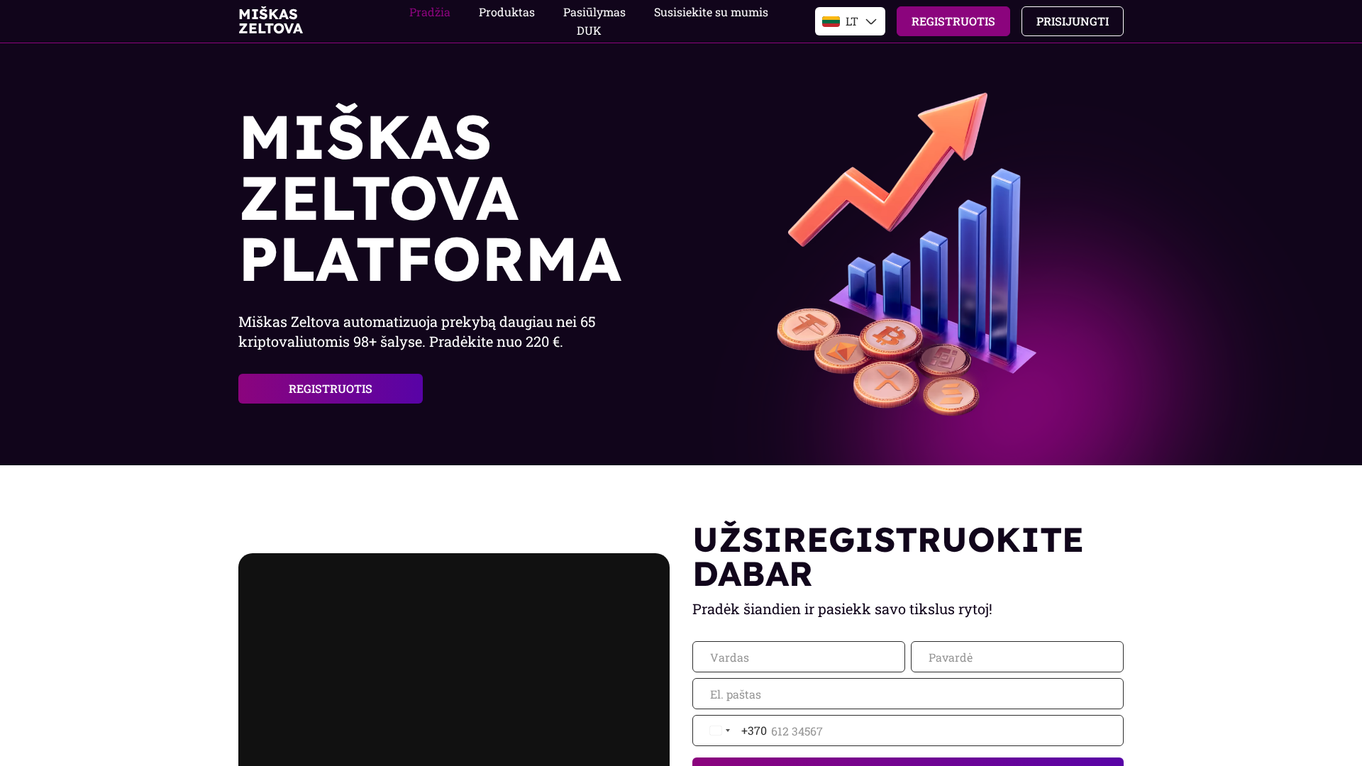 Screenshot of miskas-zeltova.com