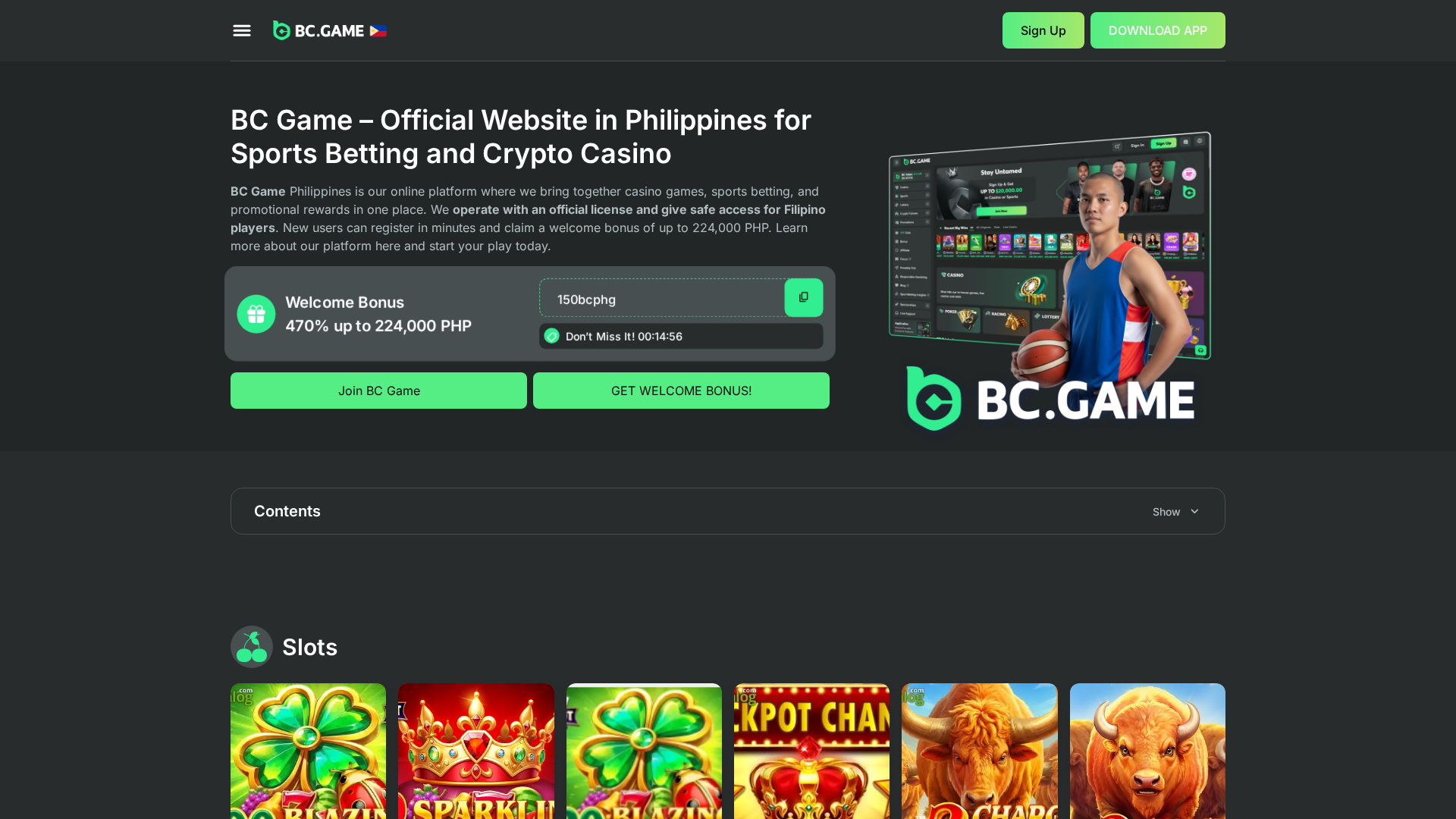 Screenshot of bc-game.net.ph