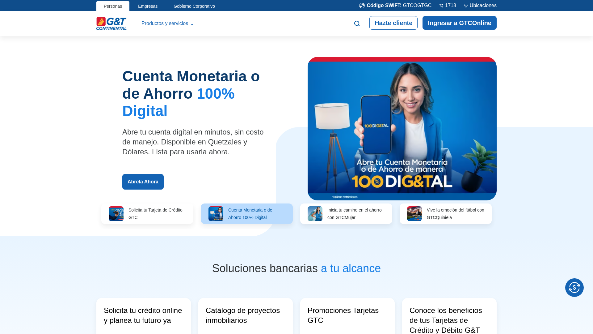 Screenshot of servicios-promociones-gyt-continen.netlify.app