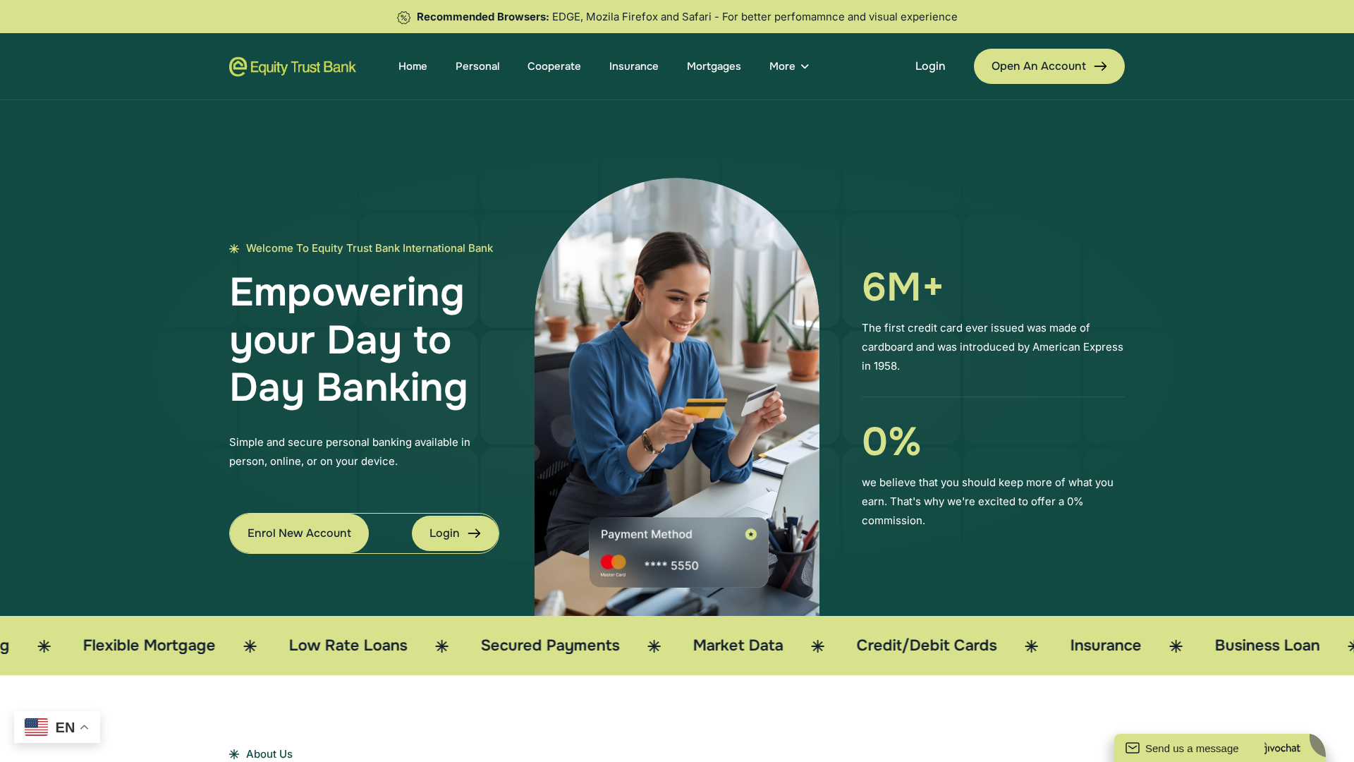 Screenshot of equitytbk.com