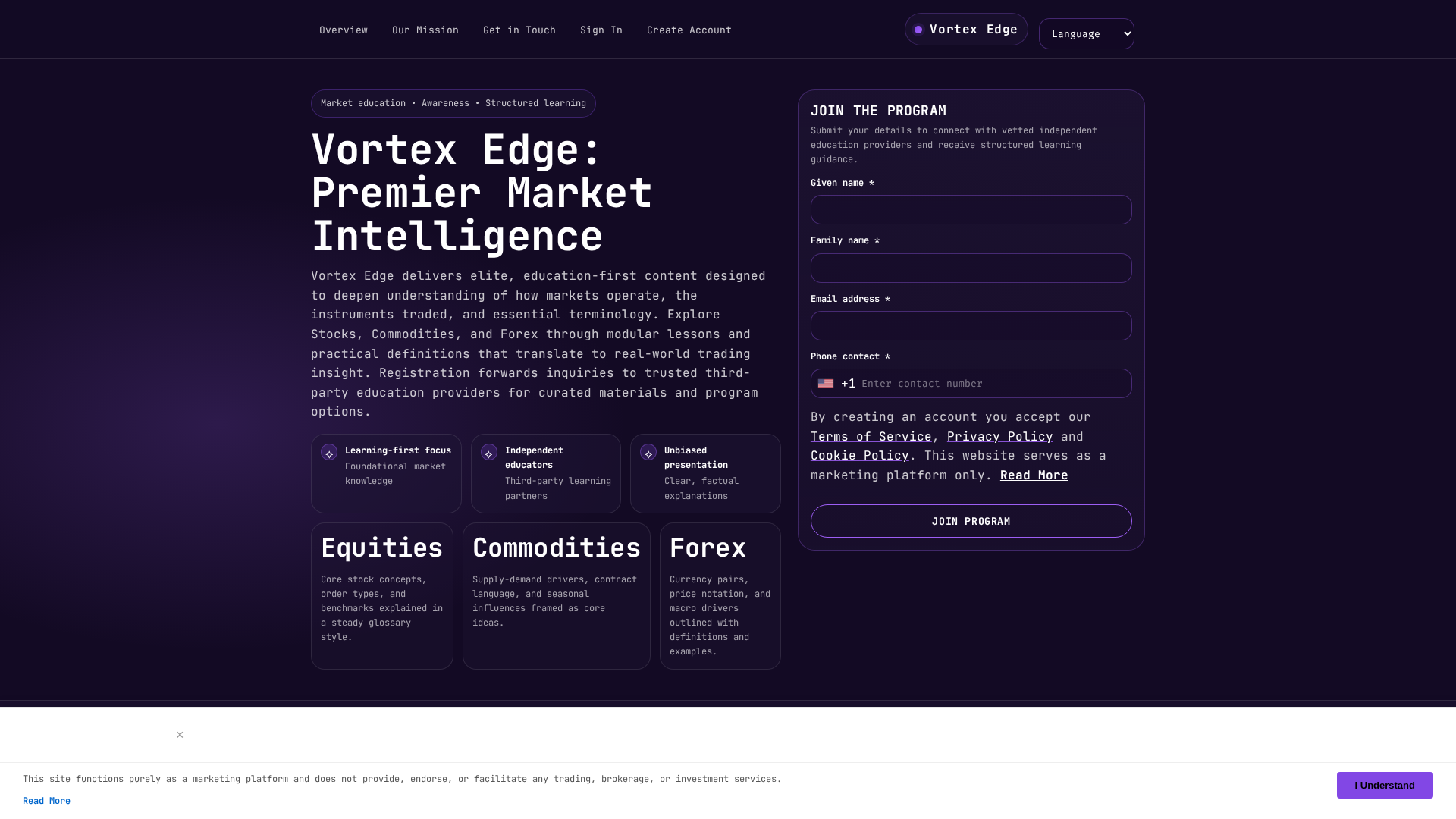 Screenshot of vortexedge.click