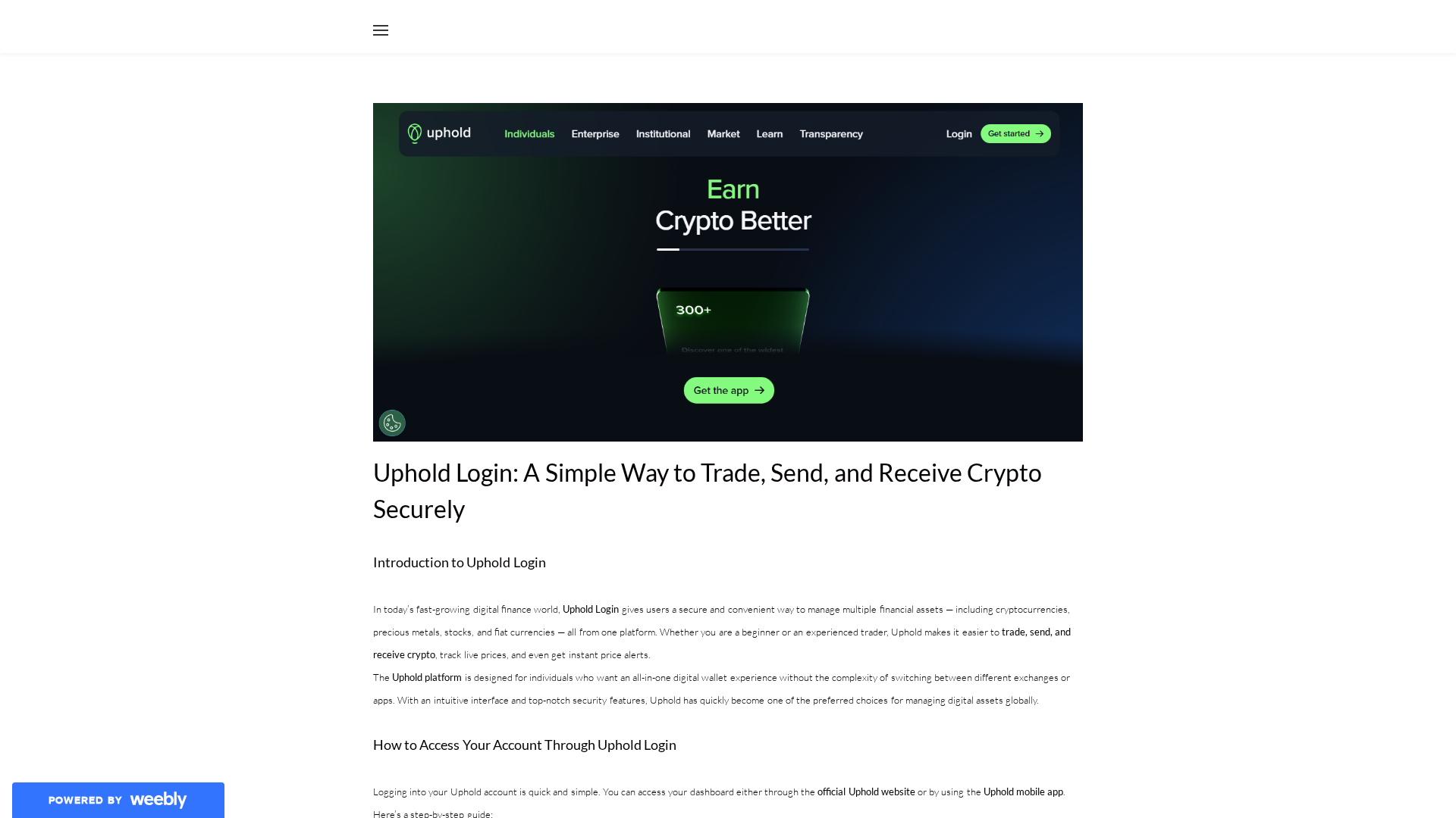 Screenshot of auth-uphold-log-com.weebly.com