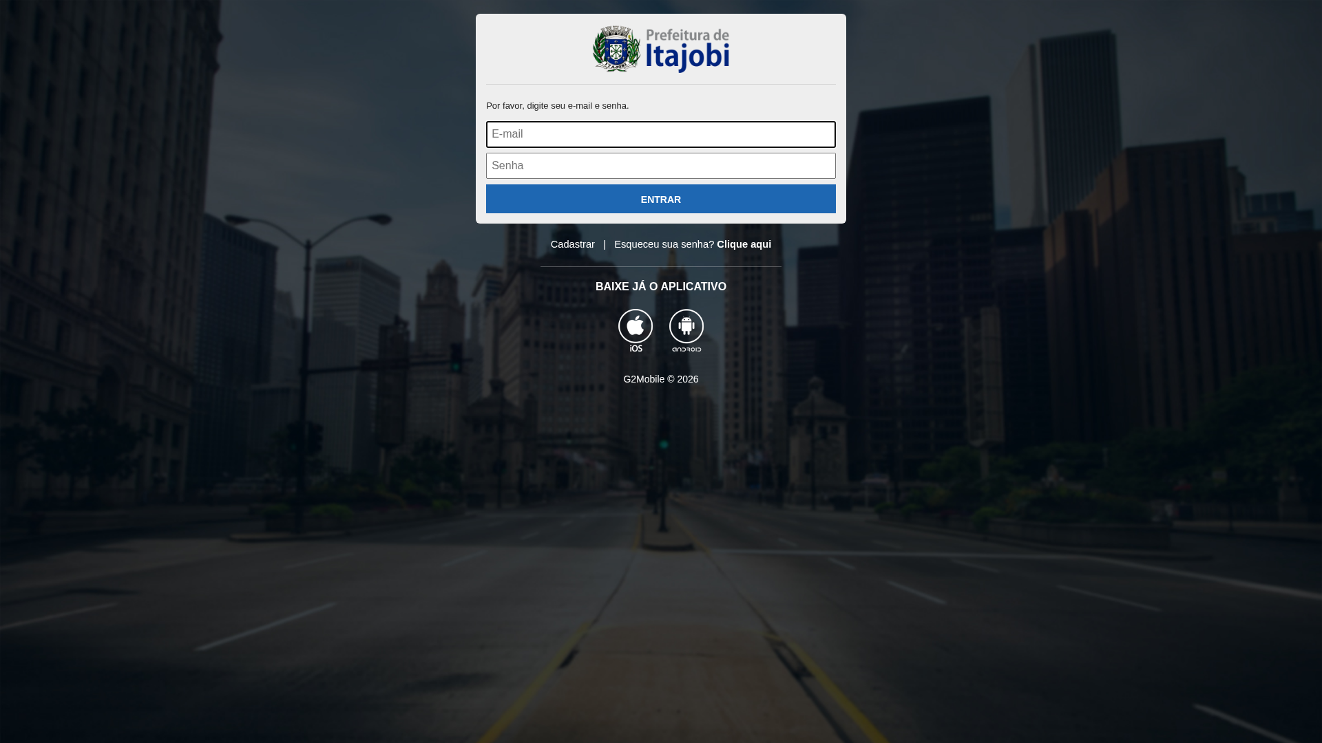 Screenshot of itajobi.g2canal.com.br