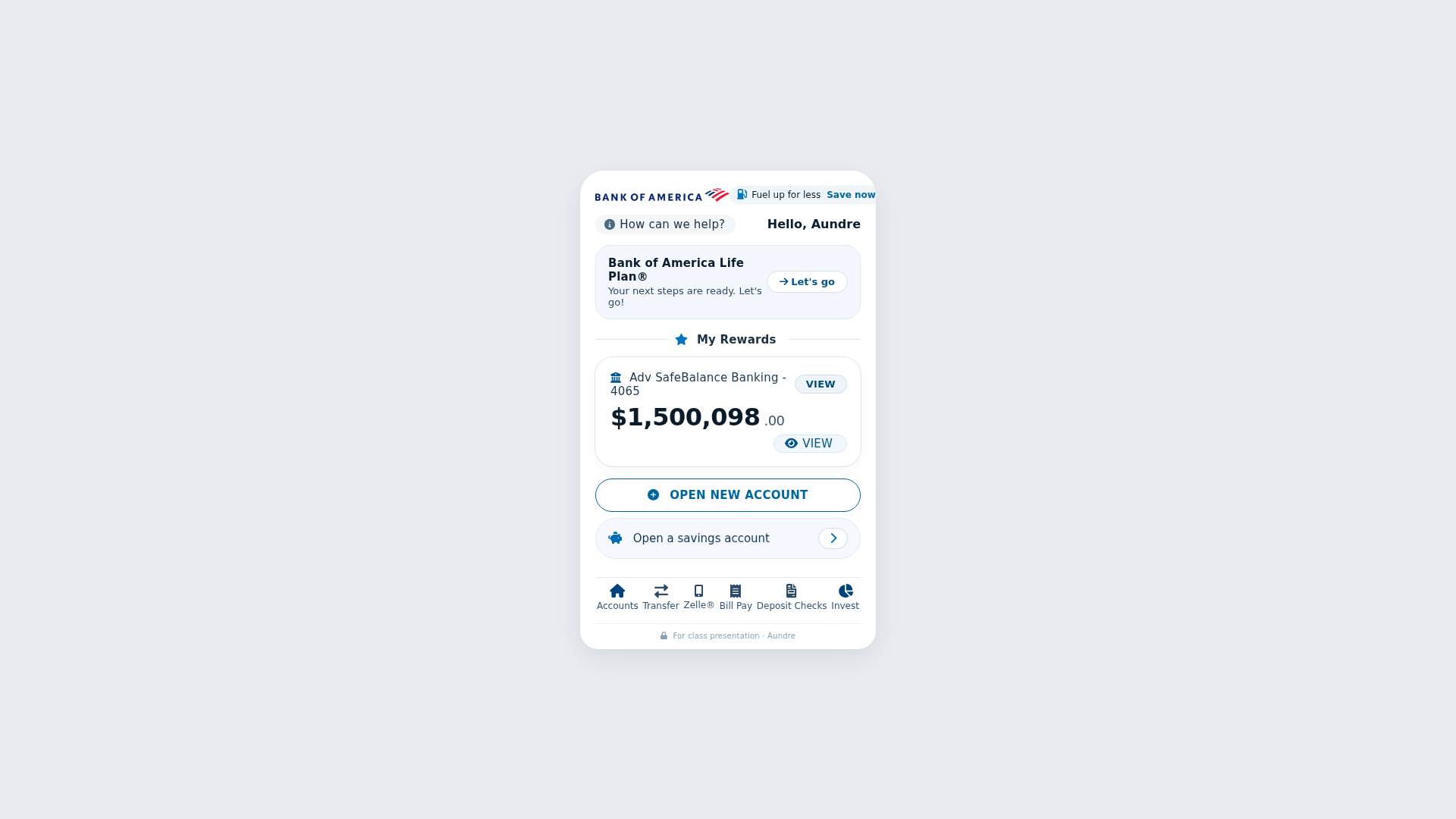 Screenshot of aundrebank.netlify.app