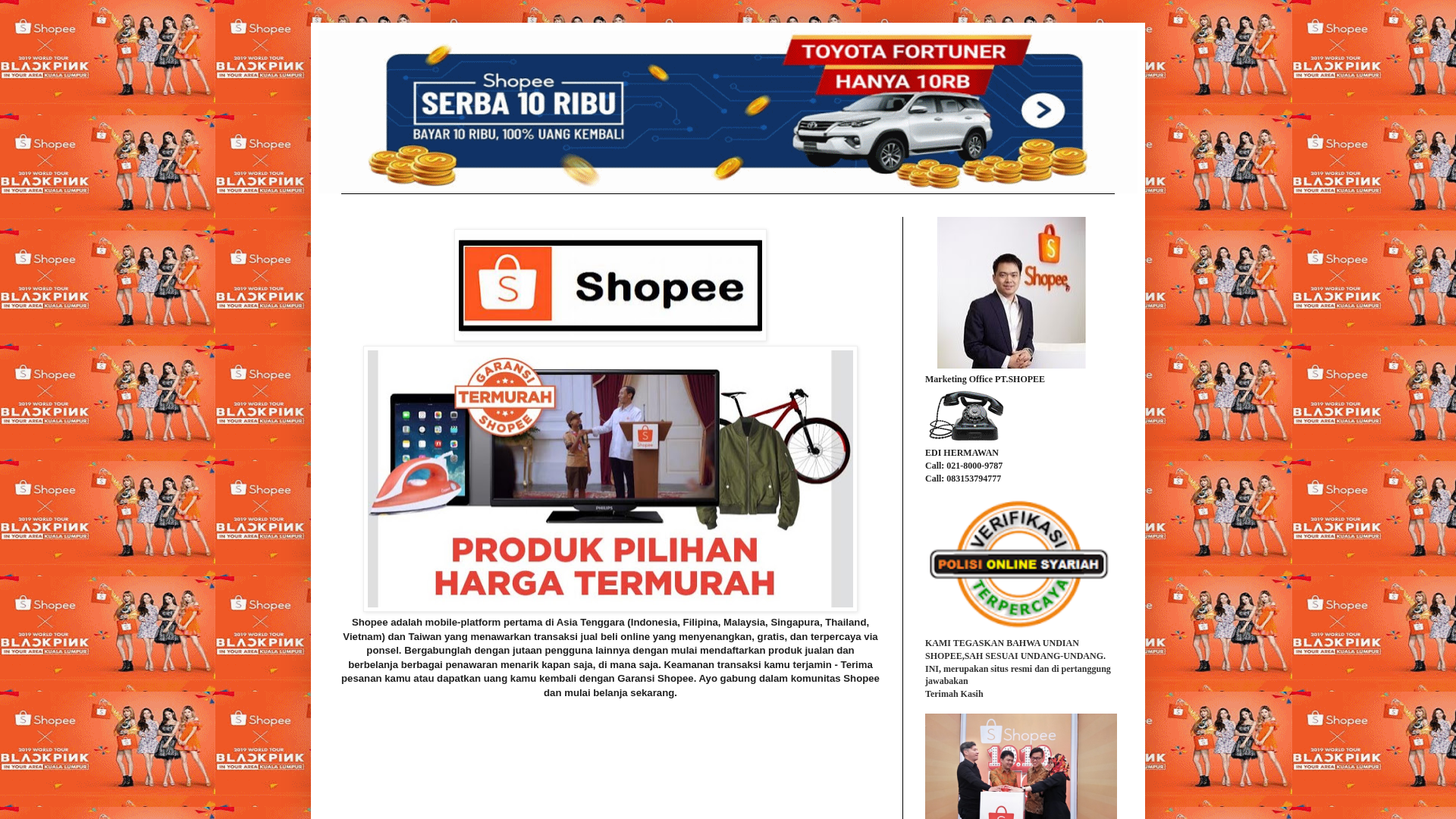 Screenshot of www.pt-shopee4777.blogspot.com