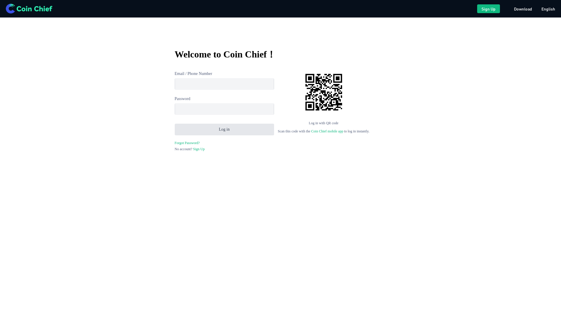 Screenshot of coinchief-user.com