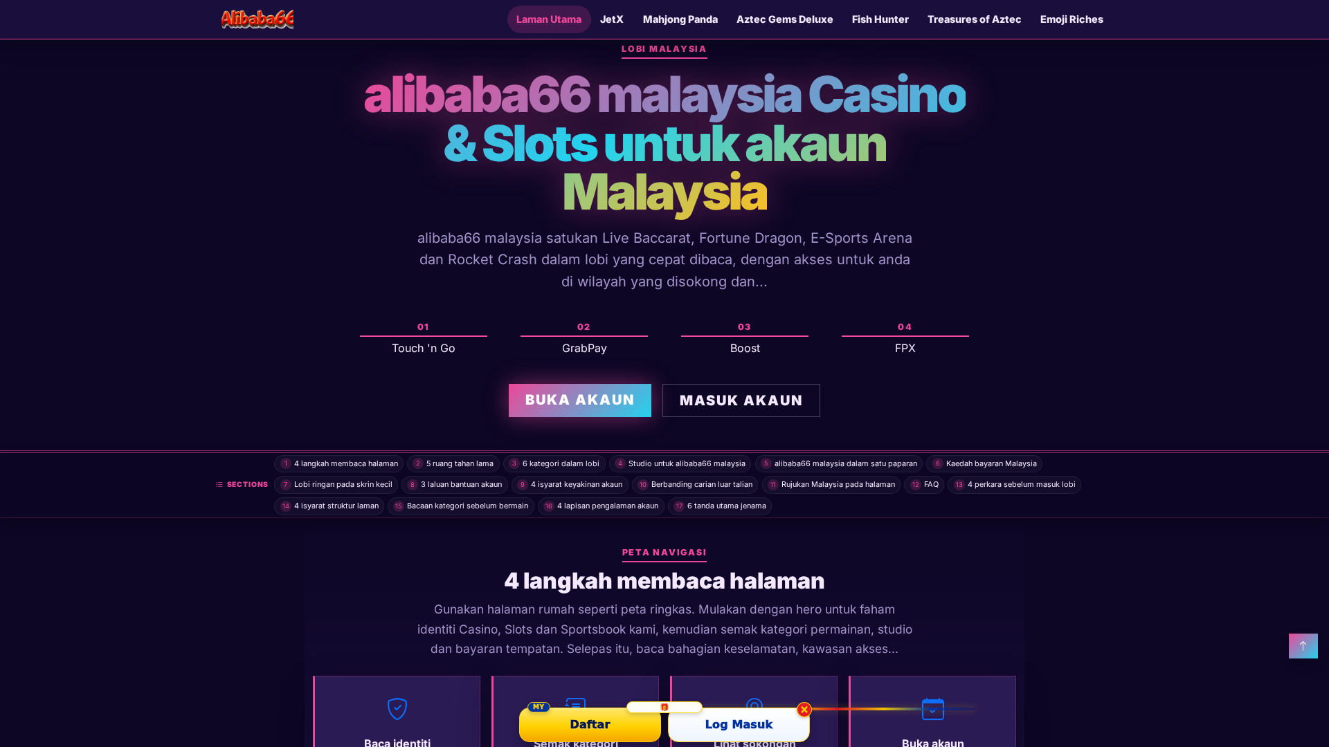 Screenshot of alibaba66malaysia.app