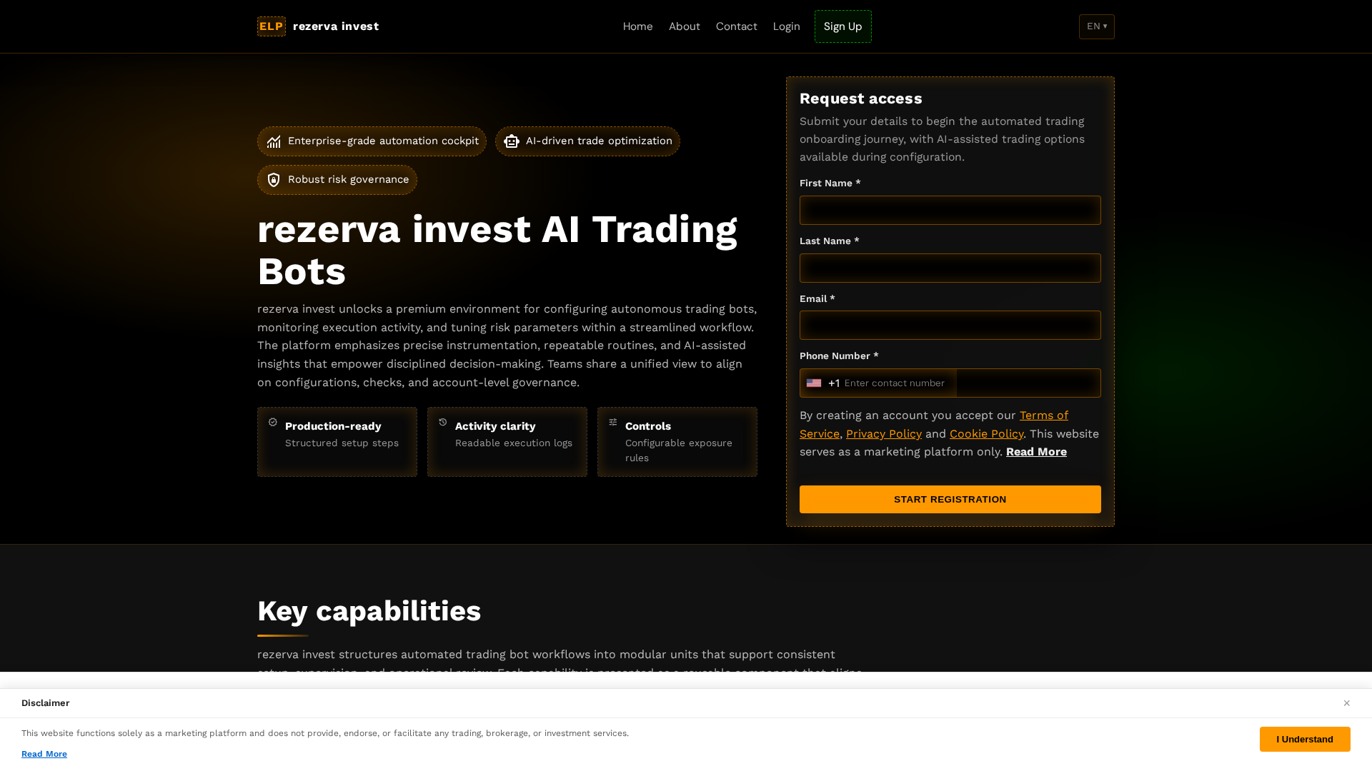 Screenshot of rezervainvest.digital