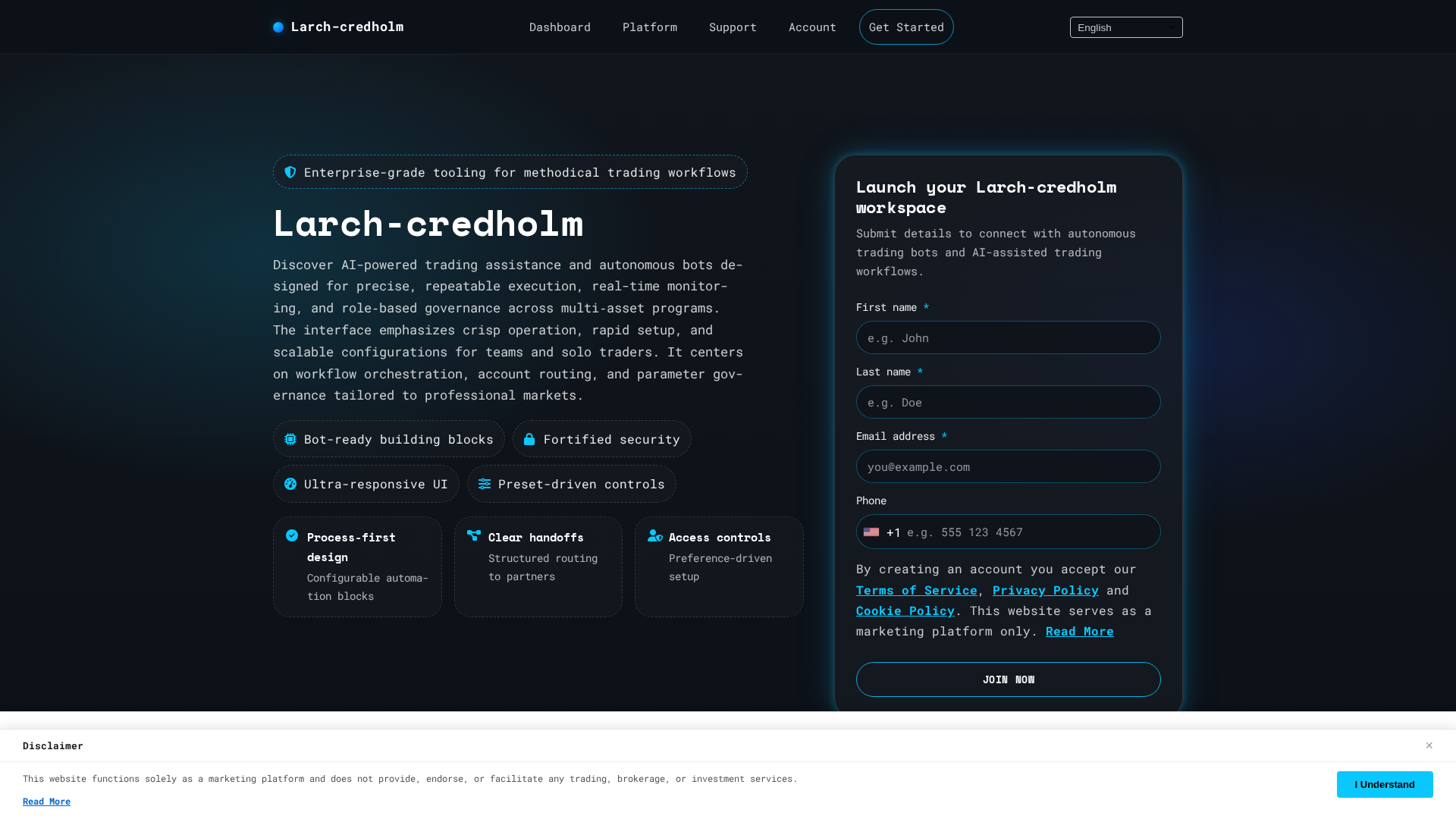 Screenshot of larch-credholmsoftware.com