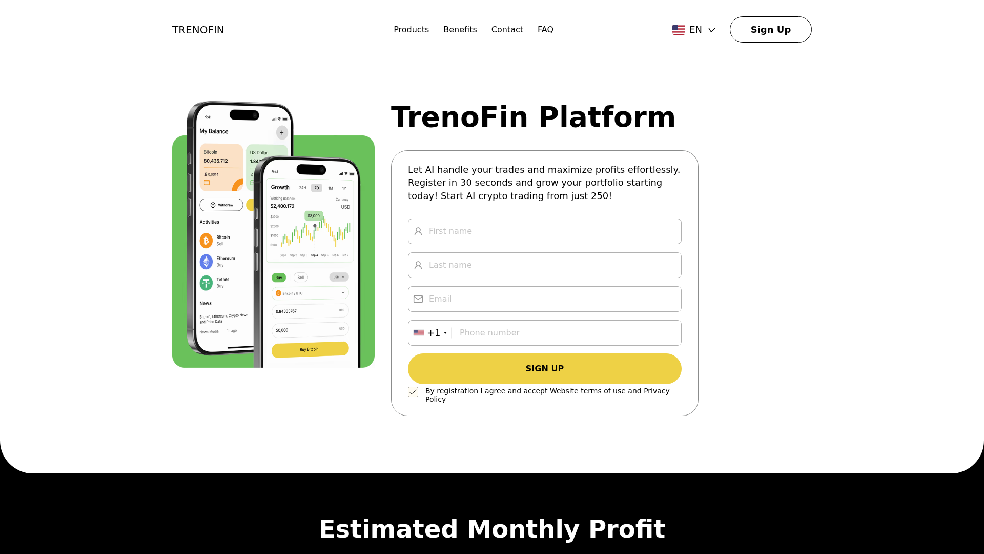 Screenshot of www.trenofin.cfd