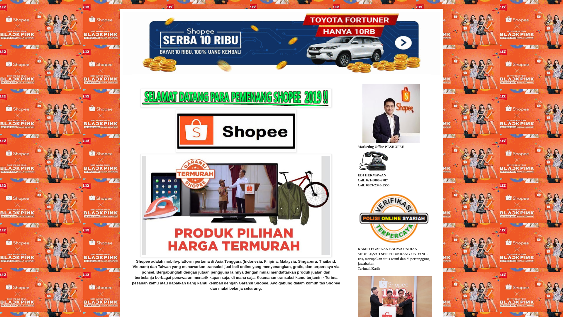 Screenshot of www.shopee5555.blogspot.com