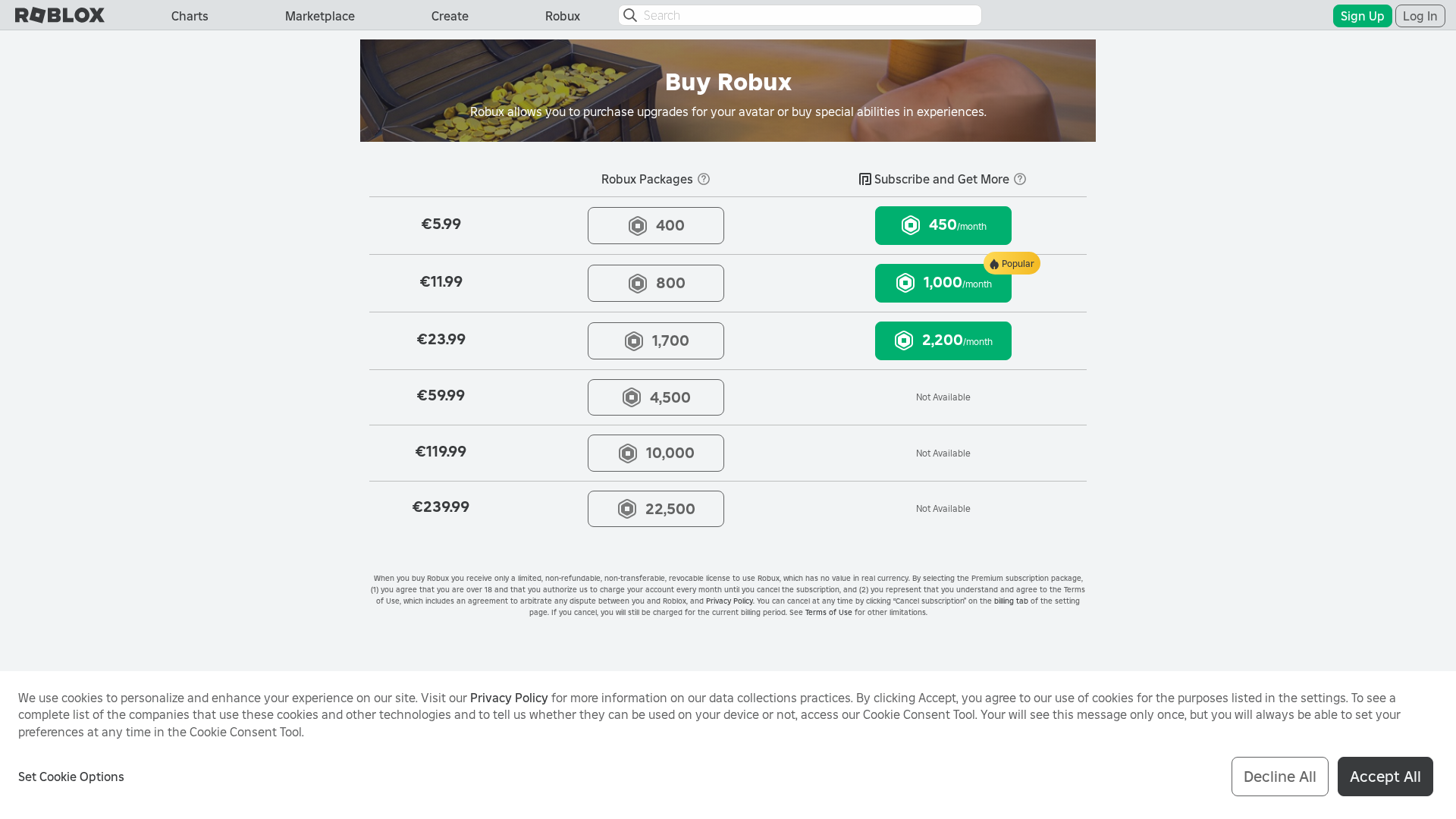 Screenshot of roblox.com.ug