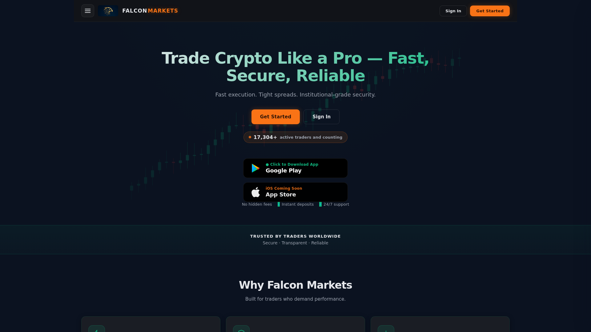 Screenshot of falcongatemarkets.com