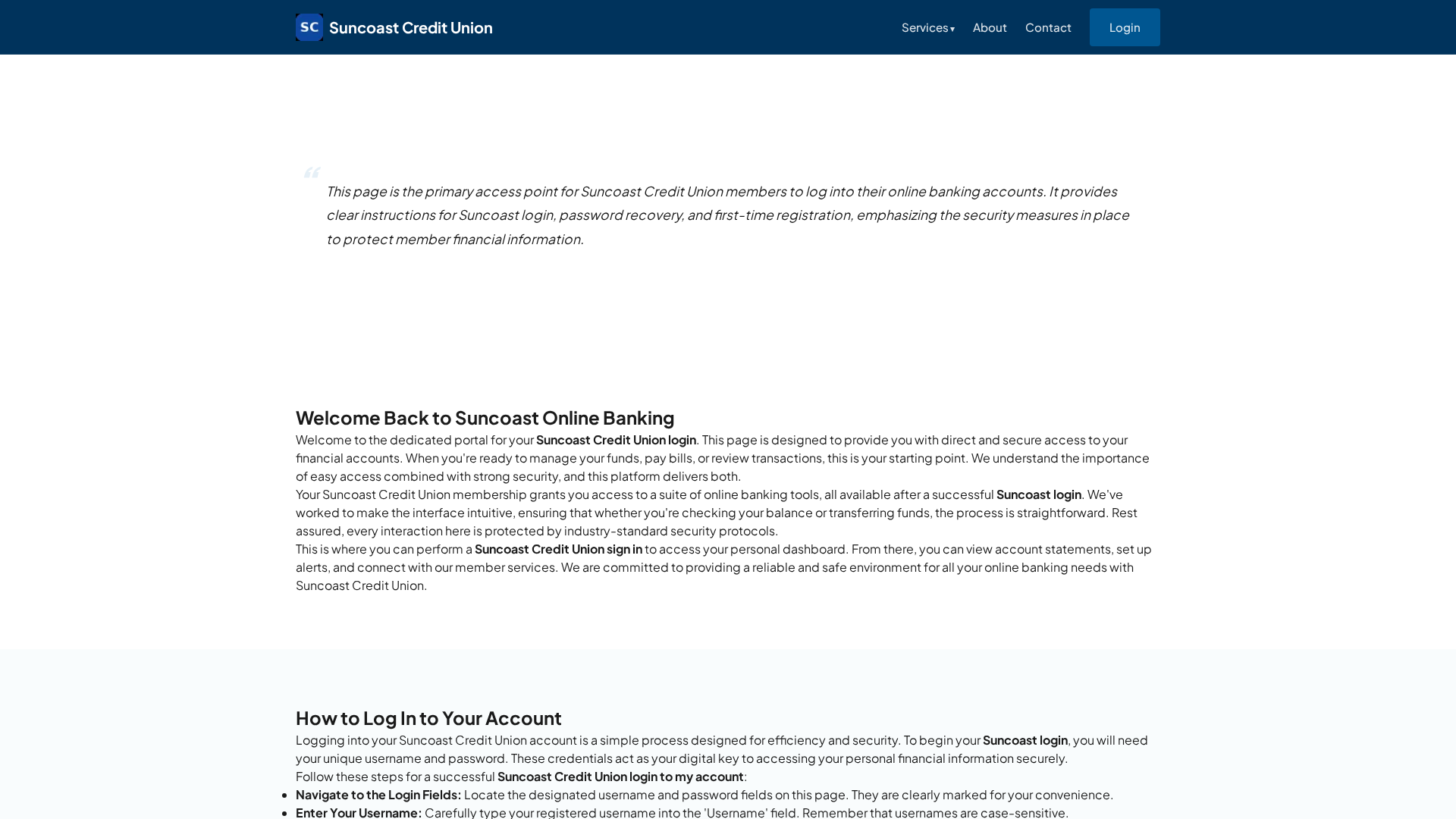 Screenshot of suncoastcreditunion.at