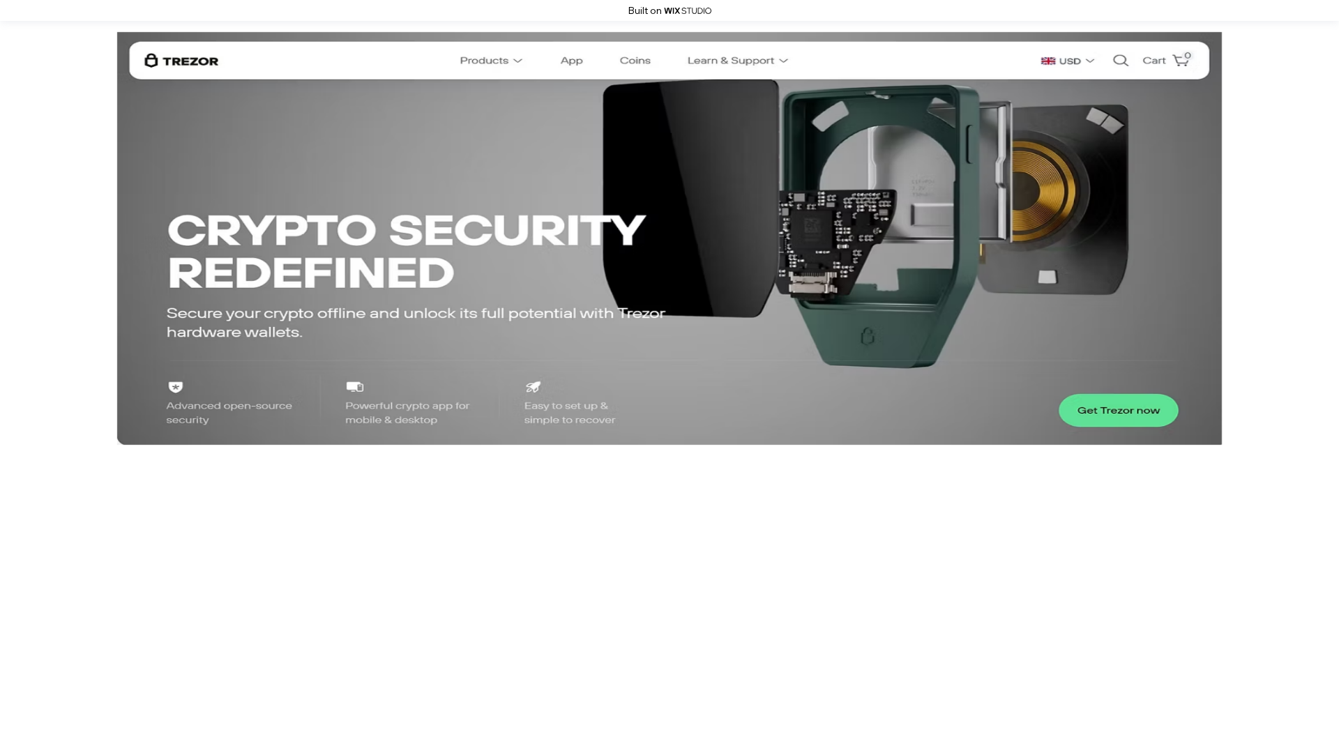 Screenshot of trezurs-logons.wixstudio.com